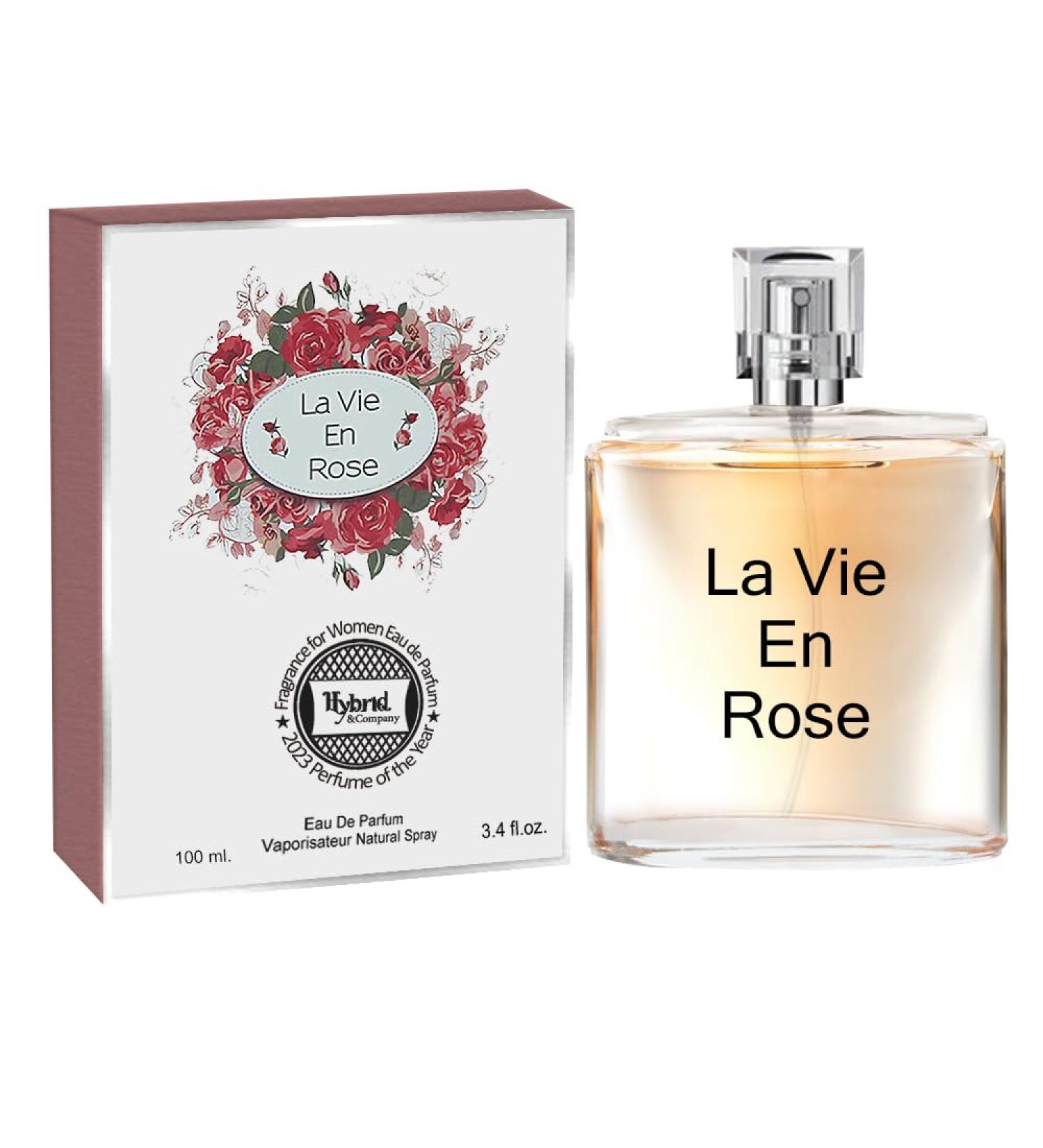 Hybrid & Company La Vie En Rose Natural Spray Fresh Floral Scent Eau De Parfum 3.4 Fl Oz