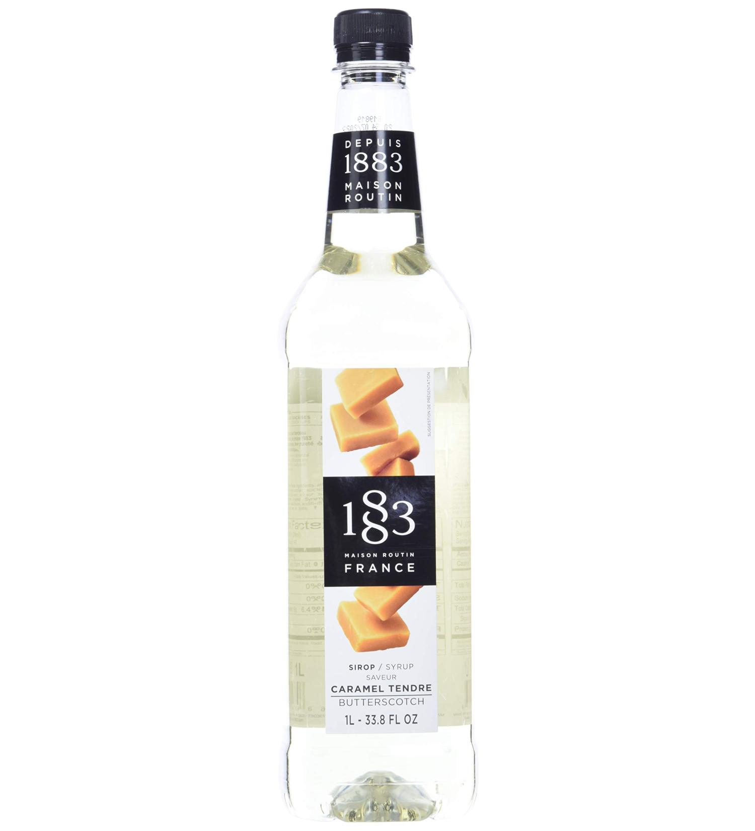 1883 Maison Routin Butterscotch Syrup 1 Litre - Premium Butterscotch Flavor - 1 Pack - Buy Online on GoSupps.com