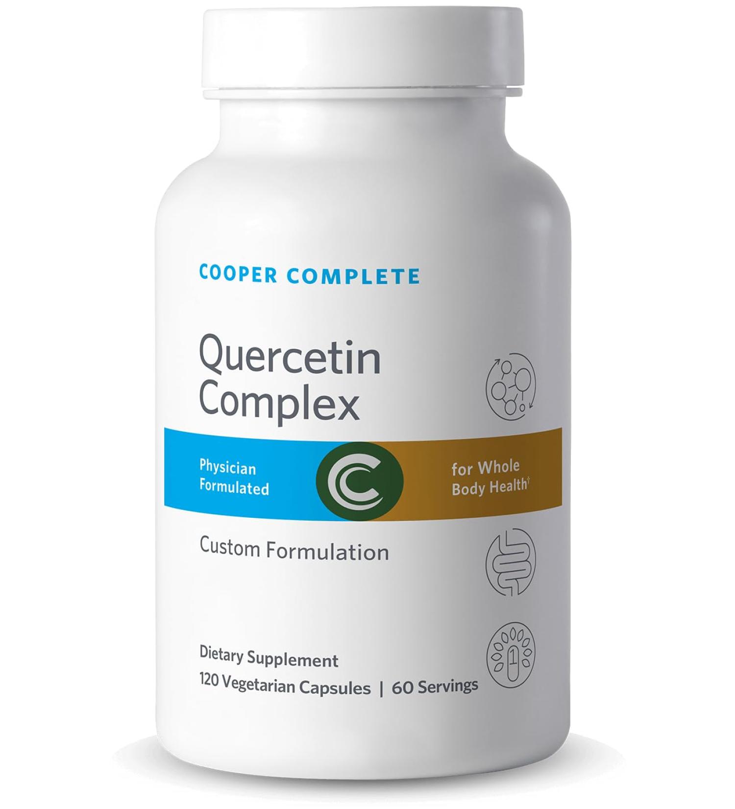 Cooper Complete Quercetin Complex with Stinging Nettles, Bromelain and Vitamin C. 120 Capsules. Pack of 1 - Buy Online on GoSupps.com