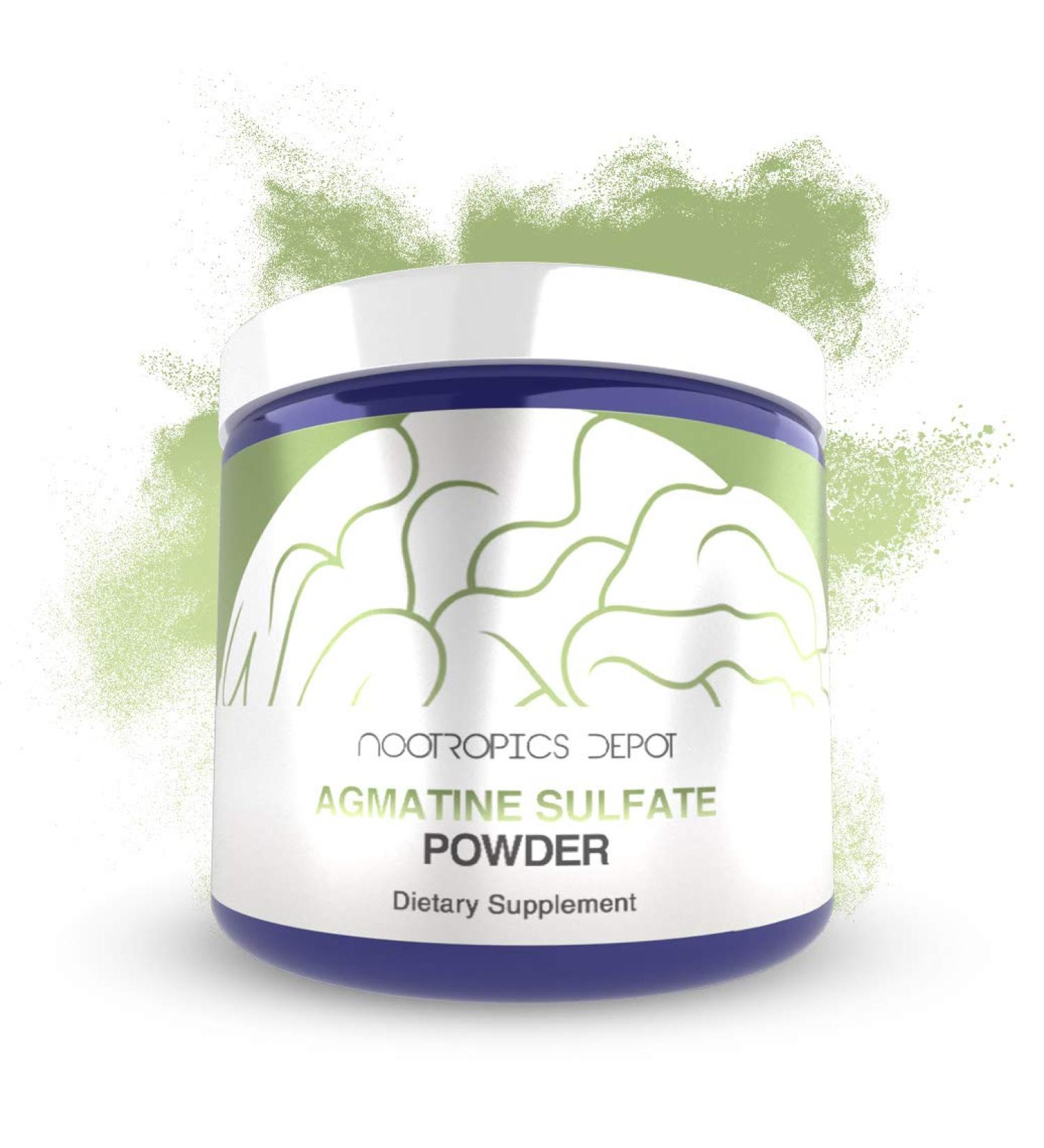 Nootropics Depot Agmatine Sulfate Powder | 250 Grams | Energy Supplement | Amino Acid Derivative | Supports Physical Strength and Workout Recovery | Nitric Oxide Booster 8.82 Ounce (Pack of 1)