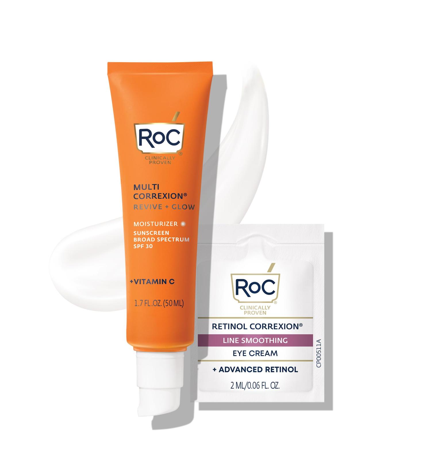Buy RoC Multi Correxion Revive + Glow Vitamin C SPF 30 Moisturizer & Retinol Eye Cream - International Shipping Available - Buy Online on GoSupps.com