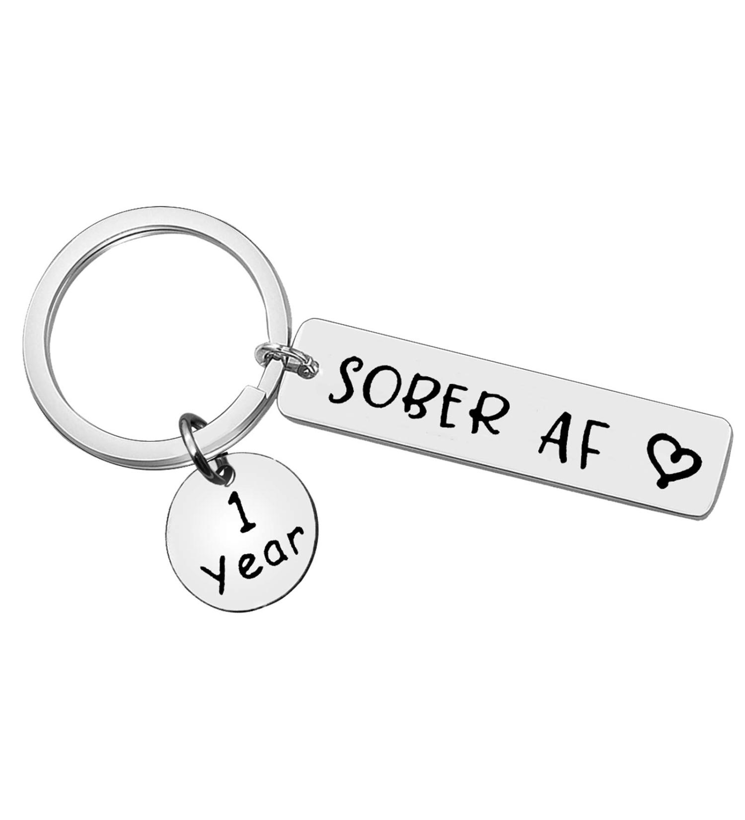 Xiahuyu 1 Year Sobriety Keychain - AA & NA Addiction Recovery Gift for Men and Women - Buy Online on GoSupps.com