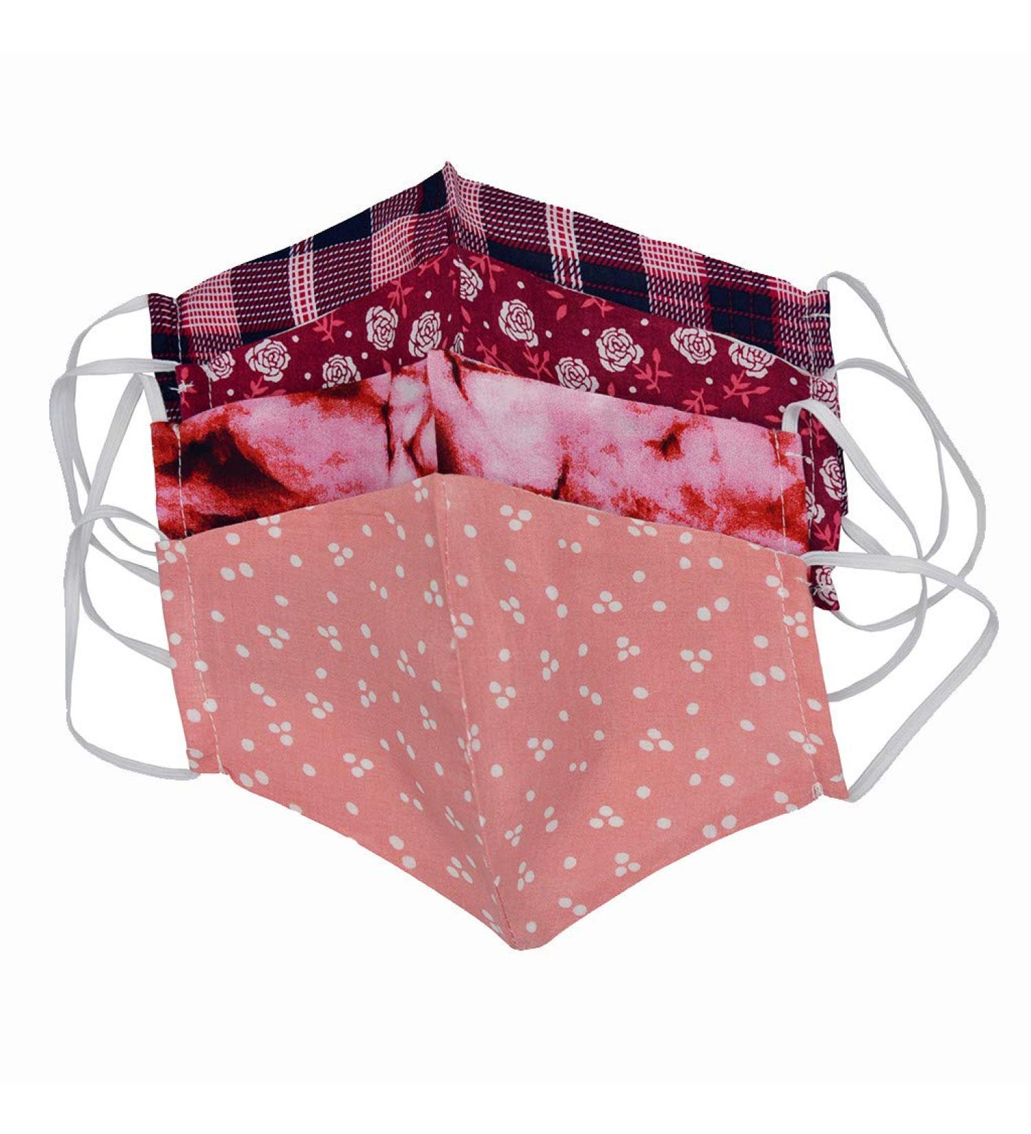 Riou 4-Piece Washable Face Mask Set | Breathable Dustproof Mouth & Nose Protection for Men & Women - International Shipping Available - Buy Online on GoSupps.com