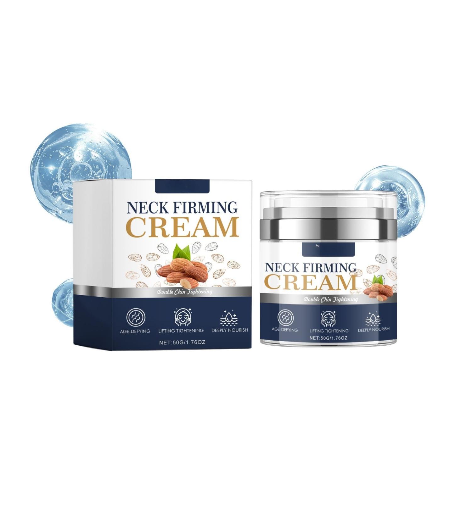 Sweet Almond Oil Neck Cream - Anti-Wrinkle & Firming Moisturizer Reduces Neck Wrinkles Cruelty-Free (1.8oz - Buy Online on GoSupps.com