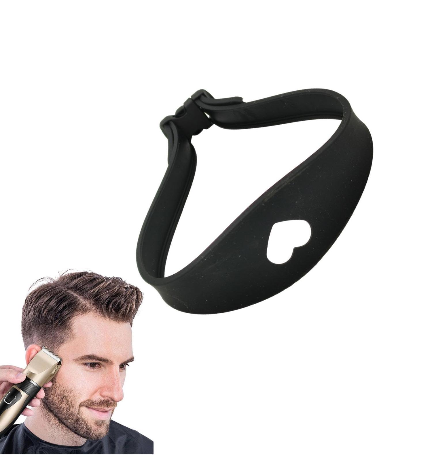 Aznever Hairline Shaping Tool Hairline Trimming and Shaping Tool Adjustable Curved Silicone Haircut Bands for Hair Salons and Home Black - Buy Online on GoSupps.com