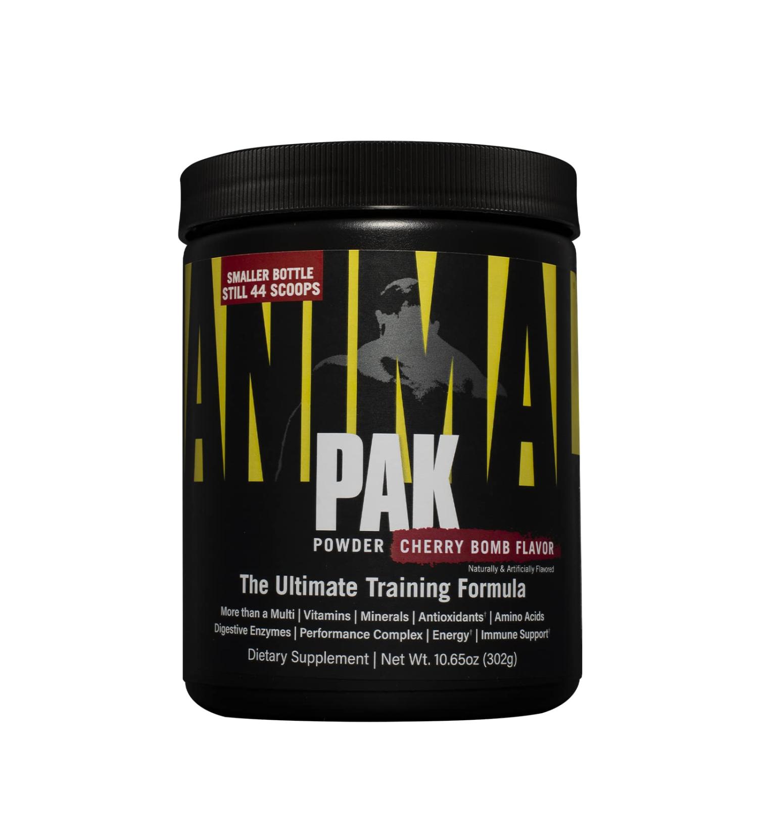 Animal Pak Convenient All-in-One Vitamin & Supplement Powder Zinc Vitamins C B D Amino Acids and More Sports Nutrition Performance Multivitamin for Women & Men 44 Scoops Cherry Bomb Cherry 13.01 Ounce (Pack of 1) - Buy Online on GoSupps.com