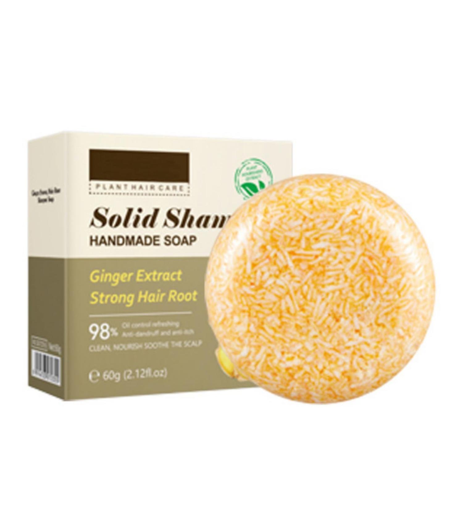 Vawolecy Ginger Hair Shampoo Bar Organic Ginger Shampoo Bar Deep Cleansing for Hair & Scalp Hair Loss Promotes Hair Growth 0 Silicone Oil - Buy Online on GoSupps.com