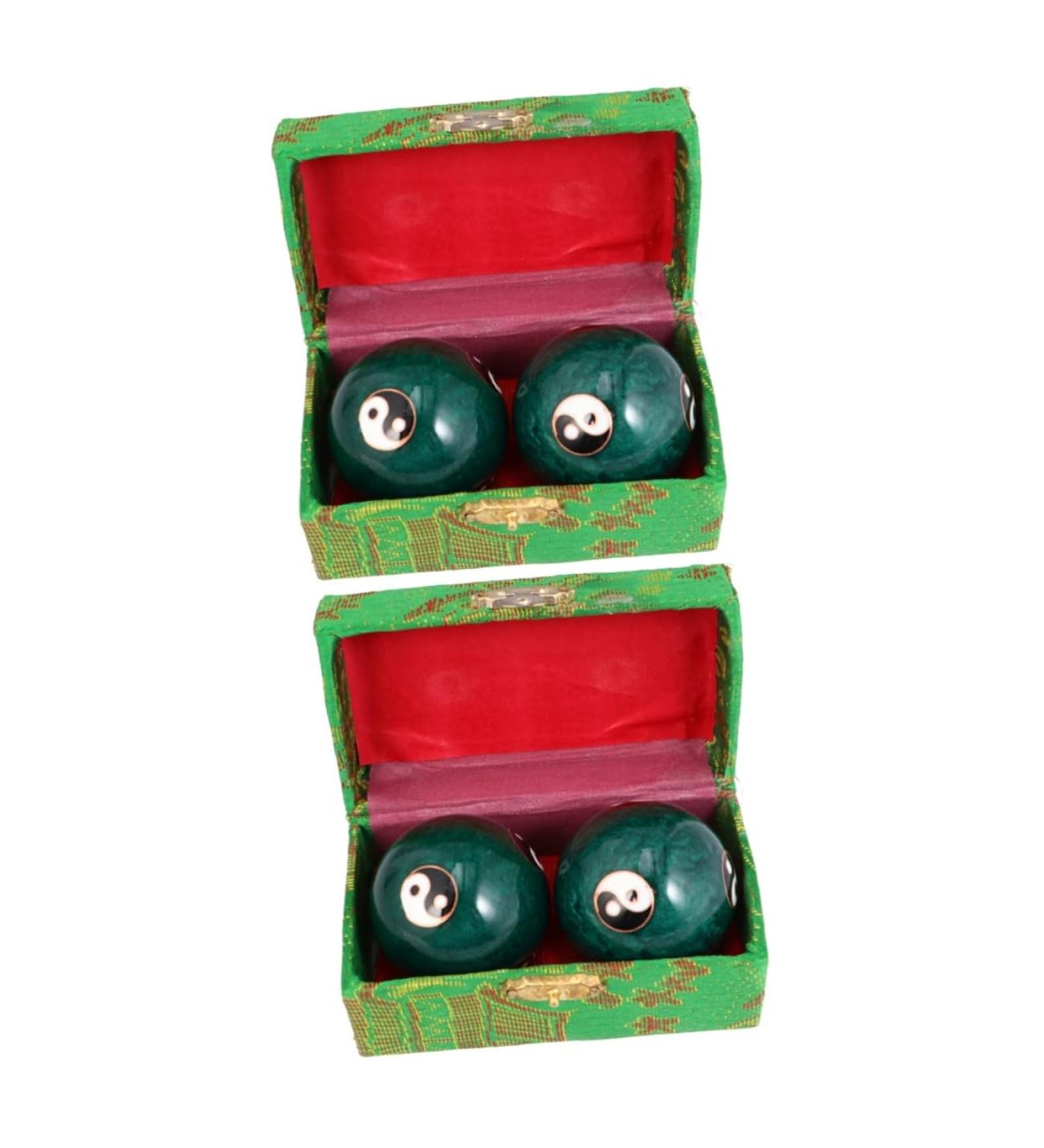 Beaupretty 2 Couple Chinese Massage Balls - Hand Trainer for Fun & Relaxation - Buy Online on GoSupps.com