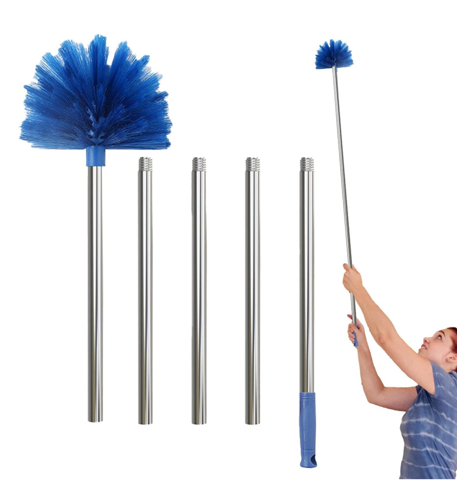 Spider Web Duster Extendable Spiderweb Cleaning Brush with Long - Spider Web Remover for Cleaning Ceiling Fan High Ceiling Blinds Furniture & Cars Frifer - Buy Online on GoSupps.com