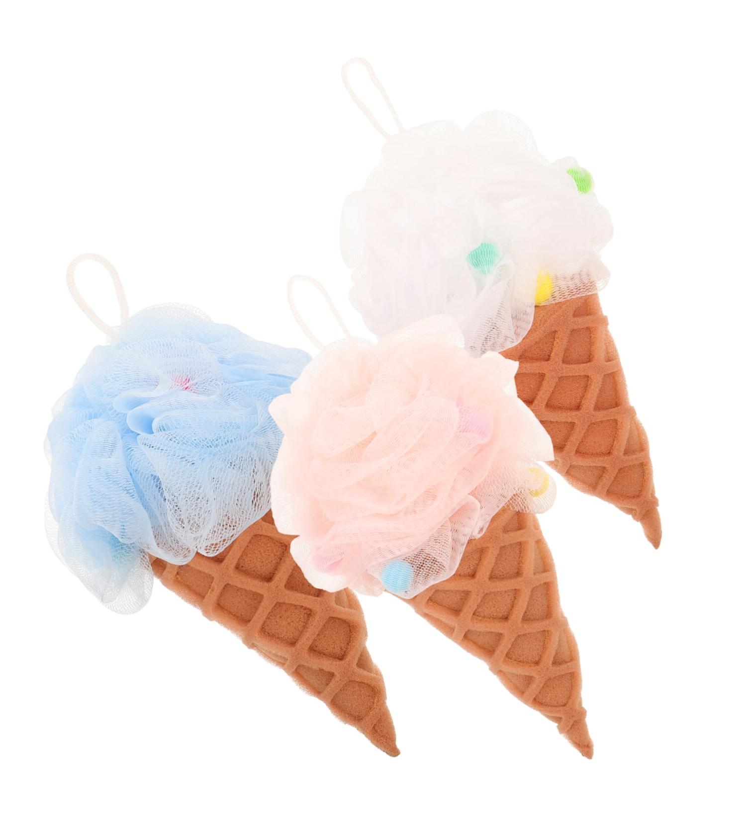 3pcs Bath Ball Loofah Set Exfoliating Sponge & Shower Scrubber for Luxurious Bathing | Ideal for Body Cleanse & Spa Experience - Buy Online on GoSupps.com