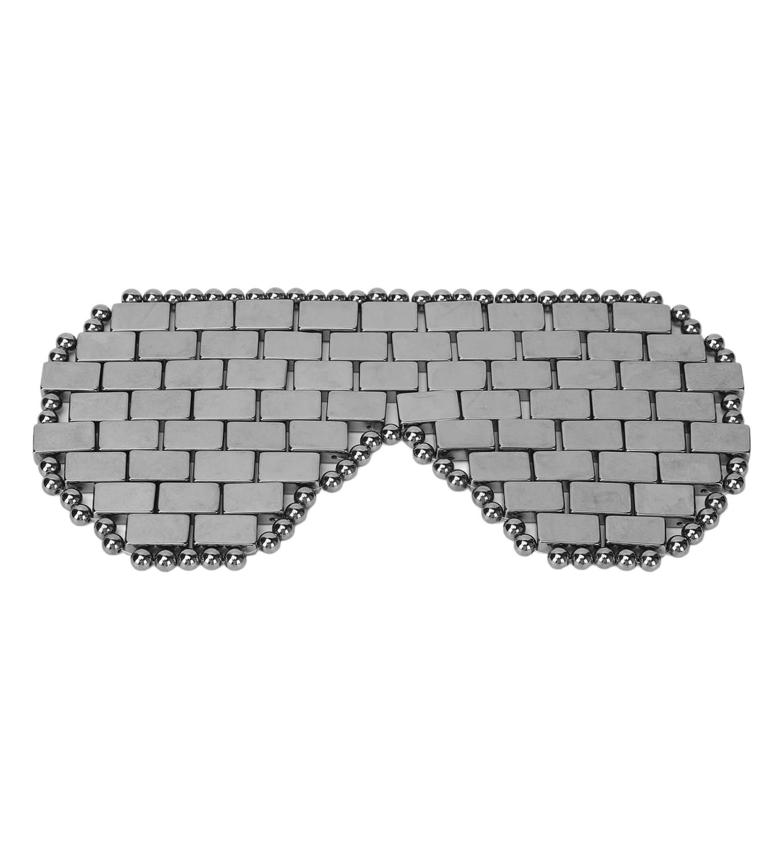 Eye Massage Device - Portable Hot & Cold Eye Treatment Massager for Tension Relief & Relaxation - Terahertz Sleeping Eye Cover & Stone Cooling Mask - Buy Online on GoSupps.com