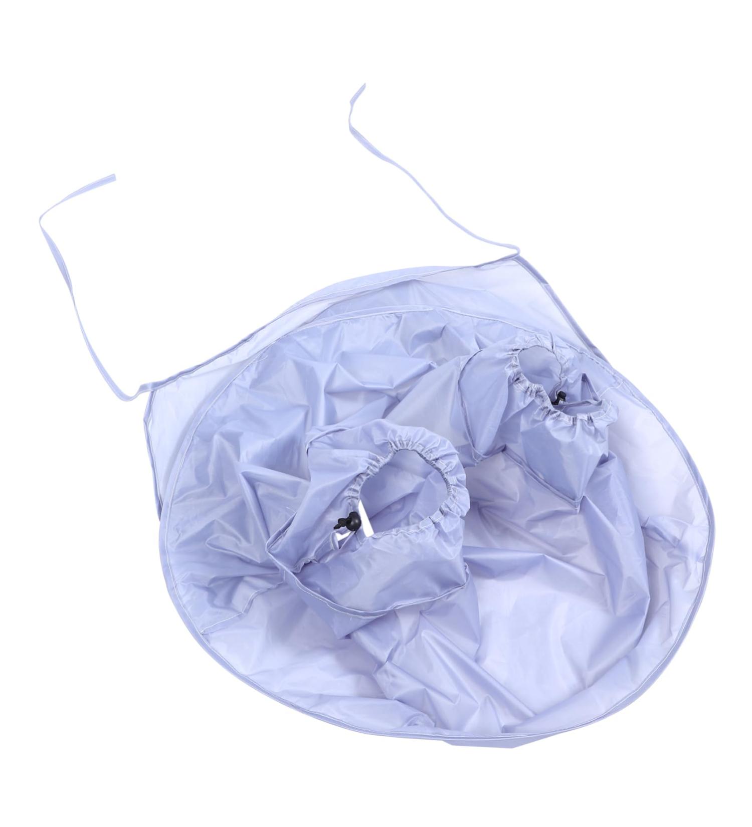 Leg Shaving Cloak & Foldable Beard Apron Premium Hair Catcher Bib for Men | Shampoo Clamp & Salon Apron for Easy Grooming - Buy Online on GoSupps.com