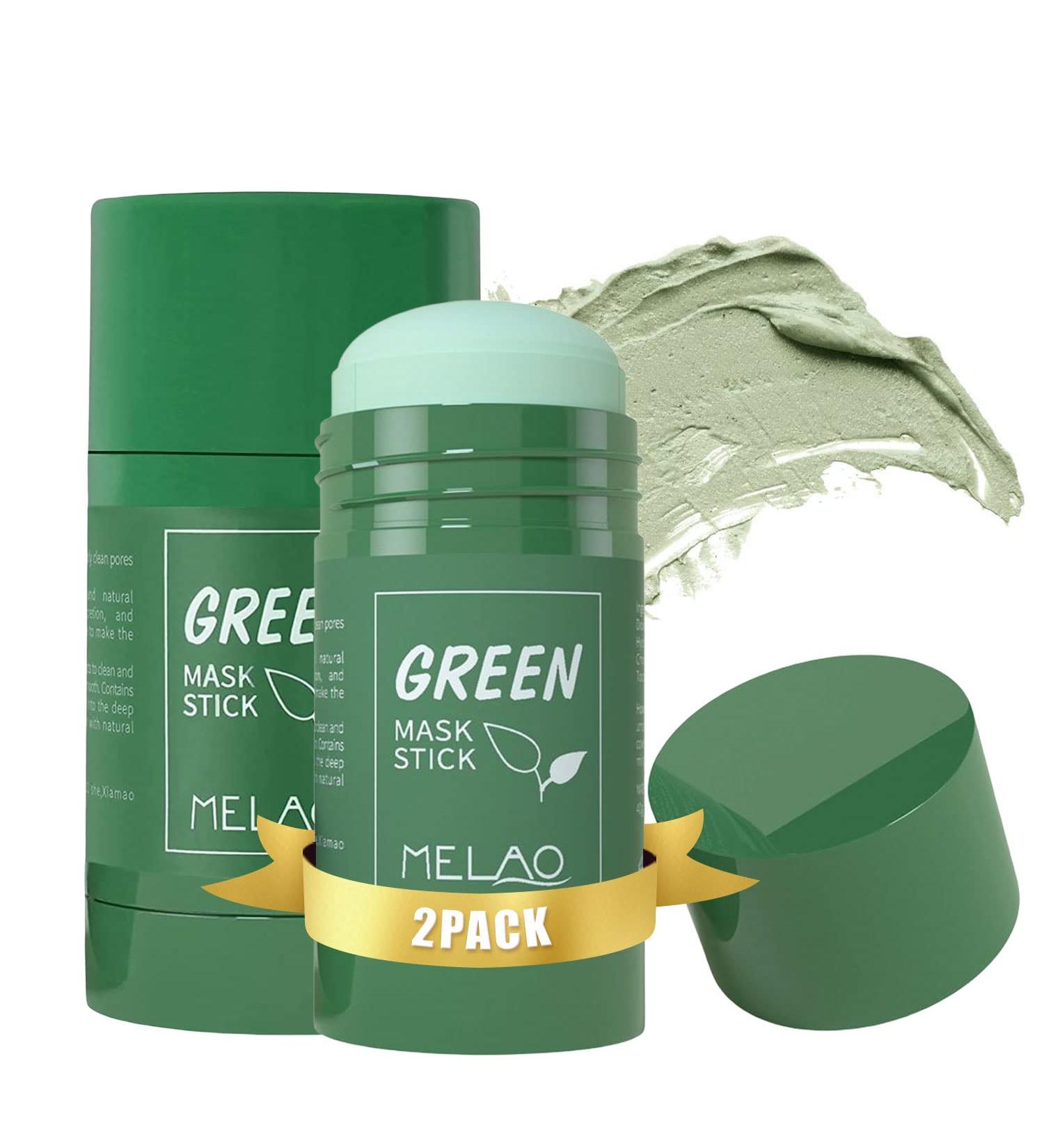 Tunbot Green Tea Essence Hydrating Mask Stick - Deep Cleanse & Blackhead Remover for Glowing Skin - Organic, Suitable for All Skin Types - 2 Pack - Buy Online on GoSupps.com