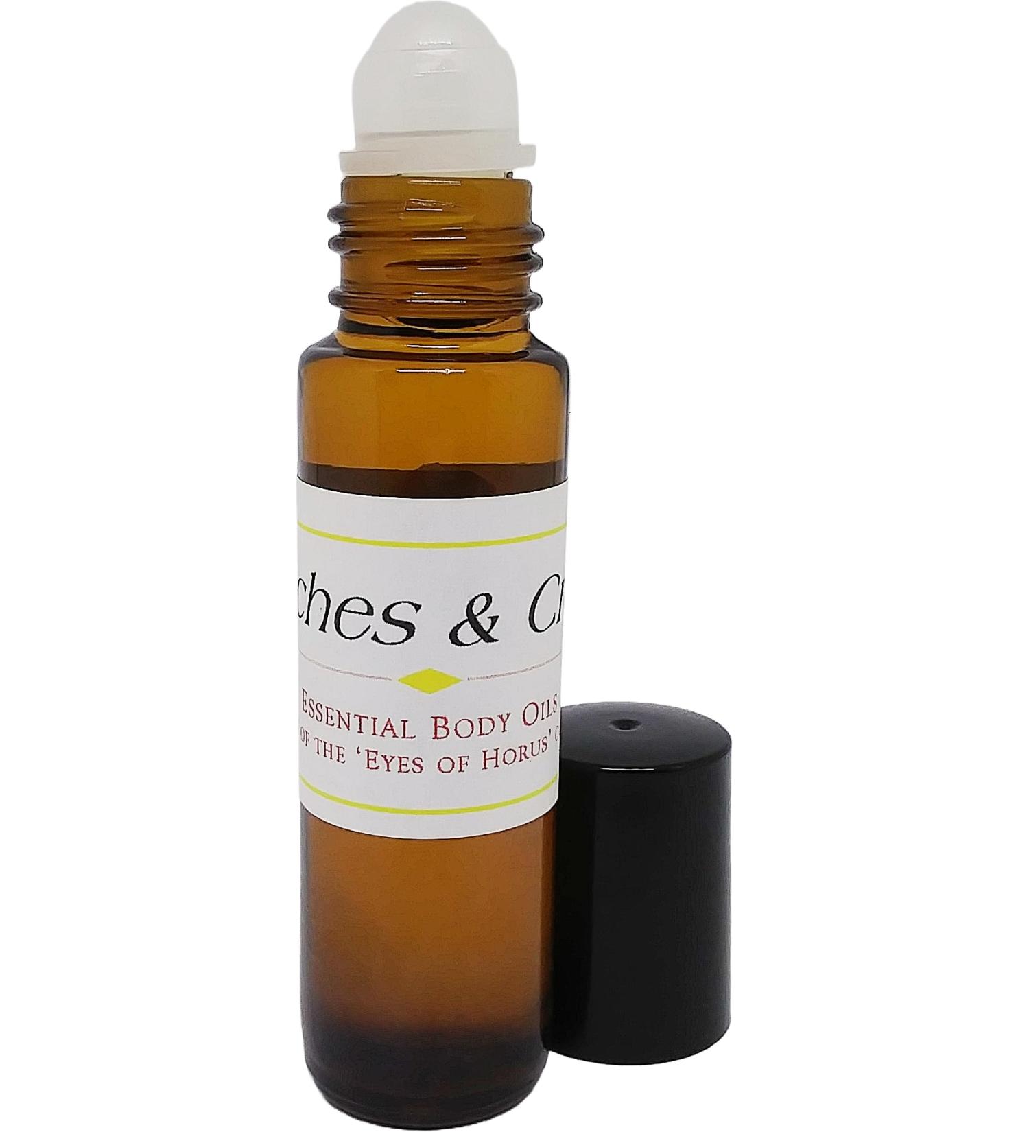 Peaches & Cream Scented Body Oil Fragrance Roll-On - Brown - 1/3 oz. - ID#37649 0.33 Fl Oz (Pack of 1)
