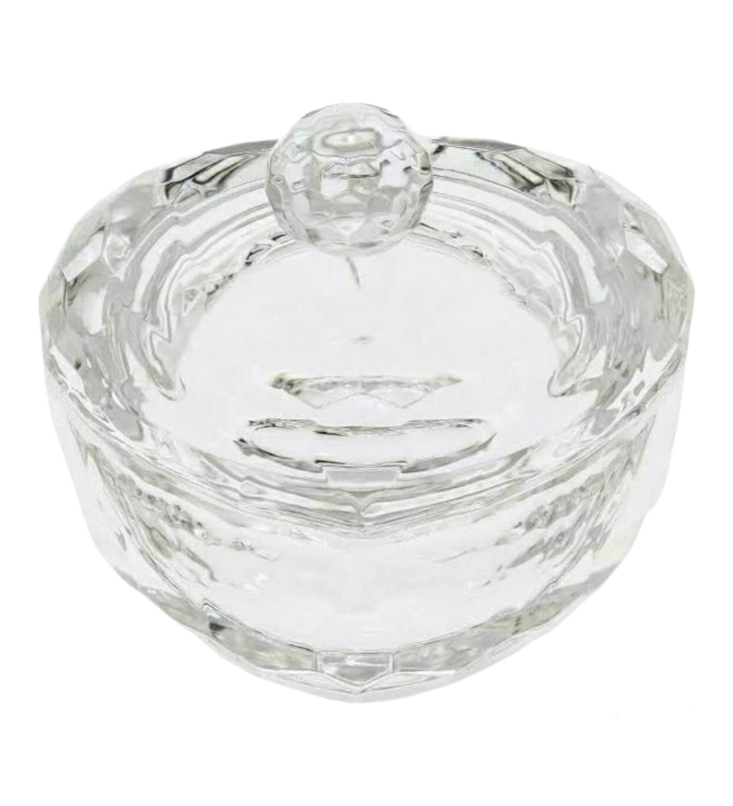 Glamified Clear Nail Art Acrylic Liquid Powder Dappen Dish Heart Eyebrow Tinting Tint Brush Crystal Bowl (Heart Shape Dappen Dish) - Buy Online on GoSupps.com