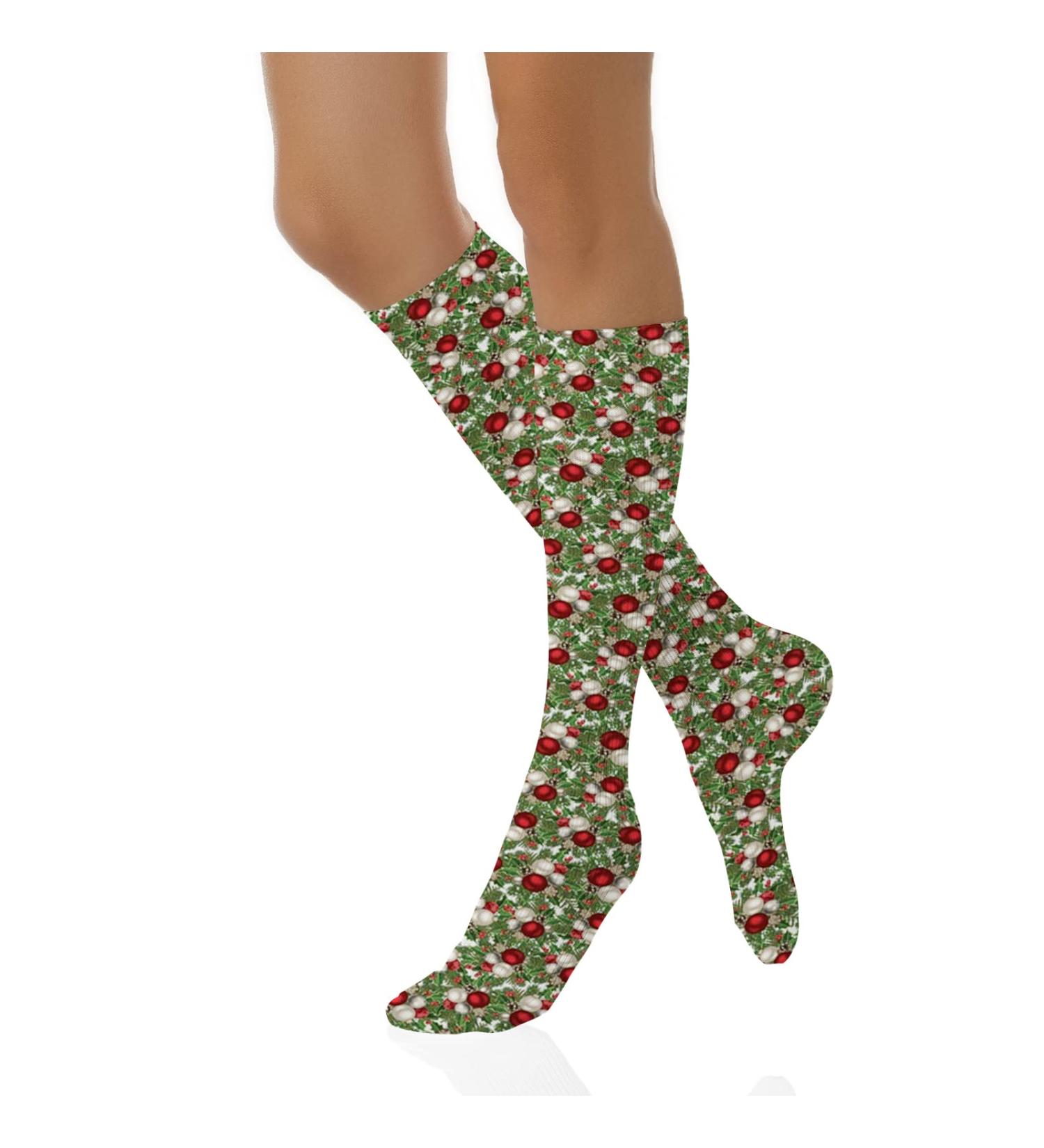 Fubido Funny Compression Socks | Winter Warm Athletic Socks for Men & Women | One Size Grey Green - Buy Online on GoSupps.com