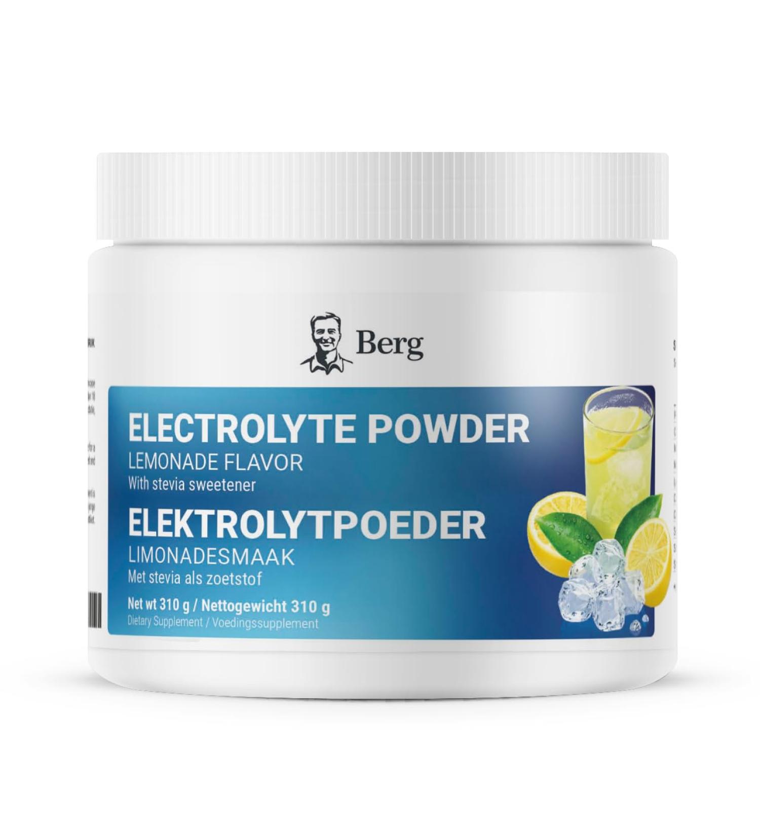 Dr Berg Nutritionals Berg Electrolyte Powder & Pink Himalayan Salt Magnesium & Calcium Keto Friendly Lemonade Flavor 50 Servings - Buy Online on GoSupps.com