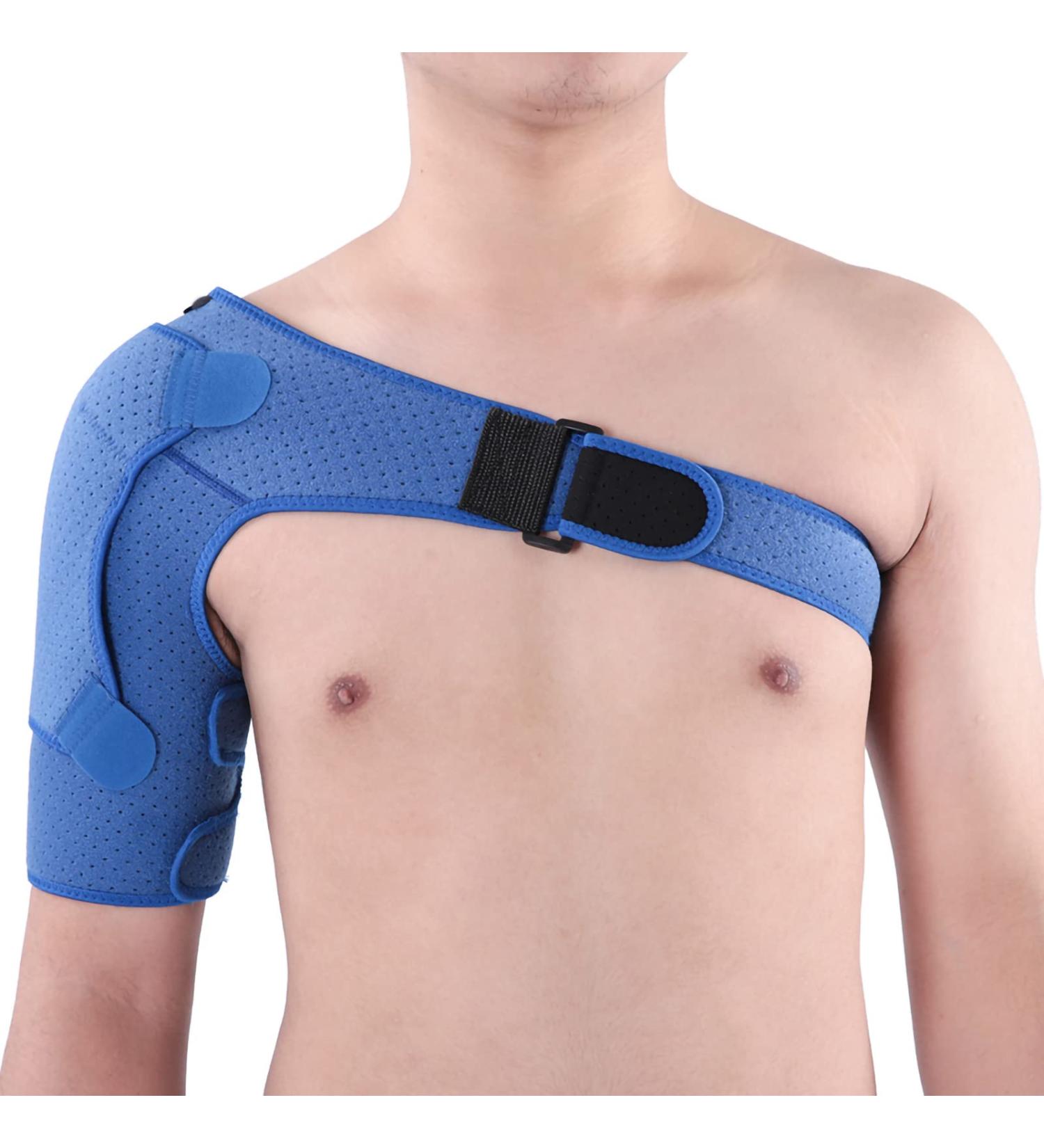 Estink Adjustable Shoulder Support Brace for Men & Women | Neoprene Compression Sleeve | Breathable Shoulder Protector for Right & Left Shoulder - Buy Online on GoSupps.com