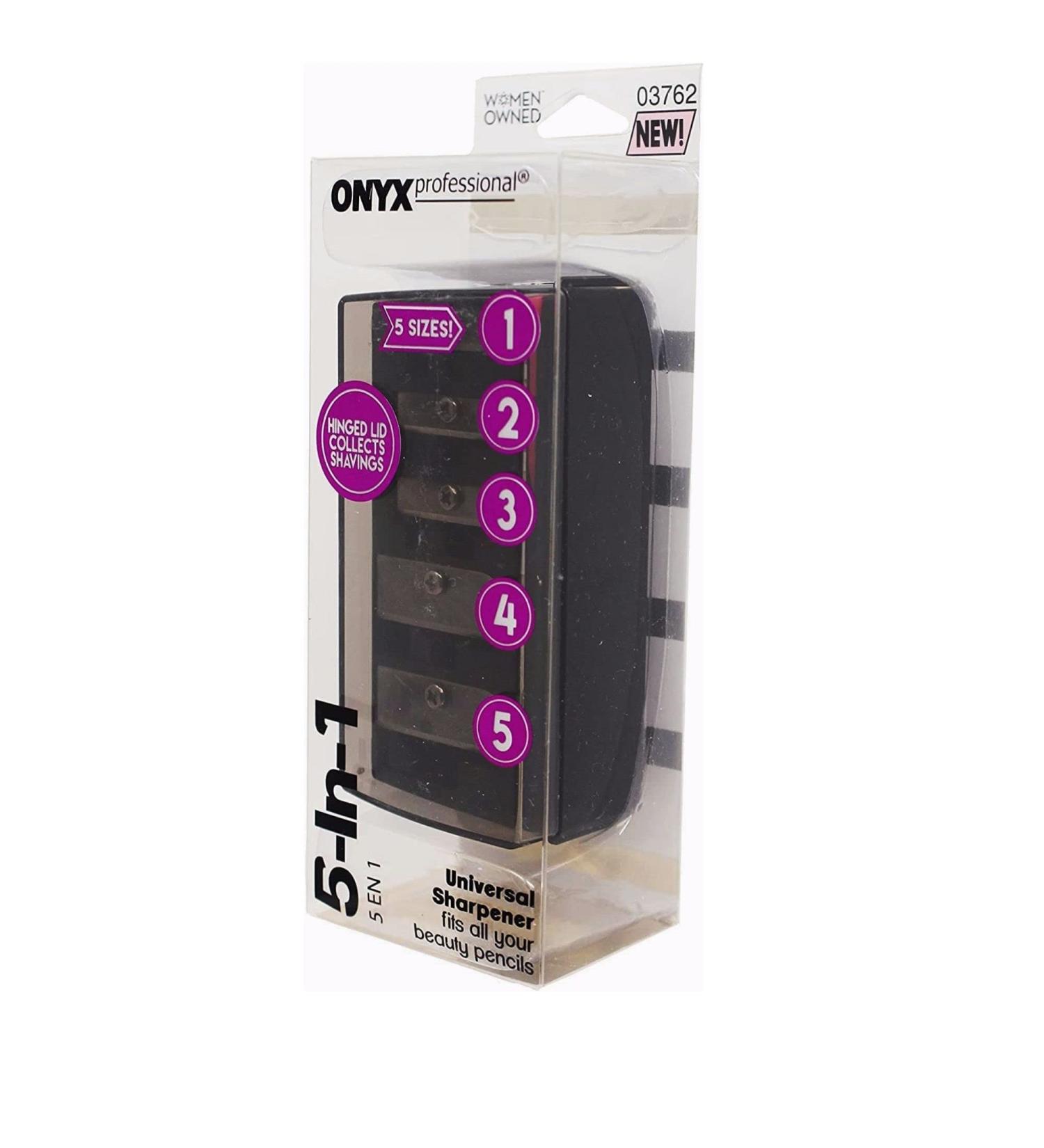 Onyx Professional 5-in-1 Universal Beauty Pencil Sharpener | 5 Sizes for Eyeliner, Eyebrow Pencils, and More - Buy Online on GoSupps.com