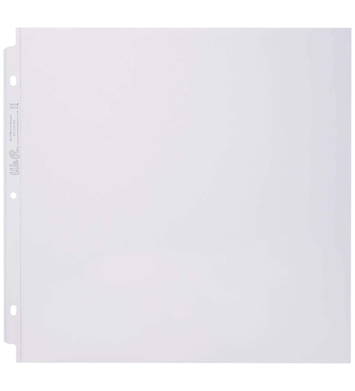 We R Memory Keepers 12x12 3-Ring Album Page Protectors - 10 Pack - Buy Online on GoSupps.com