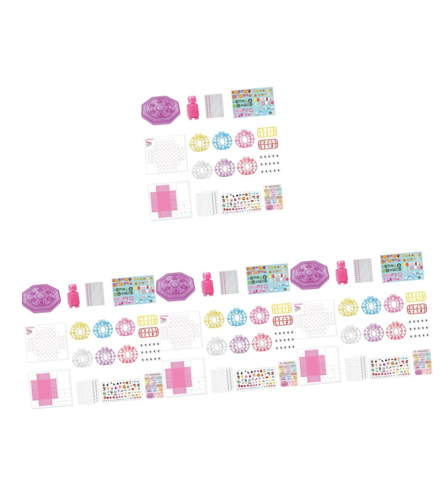 FOMIYES 4 Sets Children's Nail Art Toys Toddler Toy Fingernail Kit Kid Fake Nails Nail Accessories Charms Kids Fake Nail Kit Nail Decorations Toddler Suits Manicure Paper Nail Polish 3d - Buy Online on GoSupps.com