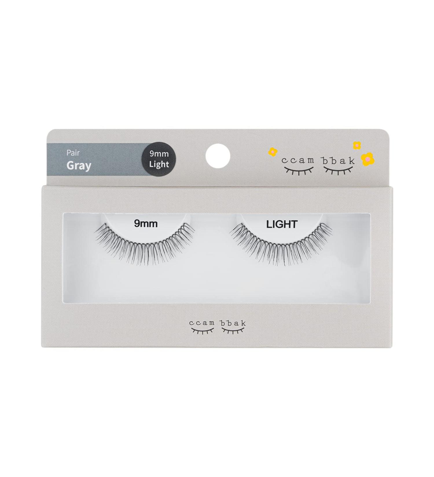 CCAMBBAK Original Handmade False Eyelashes - Natural Look Lightweight Individual Lashes K-Beauty 9mm Extensions (Black - Buy Online on GoSupps.com