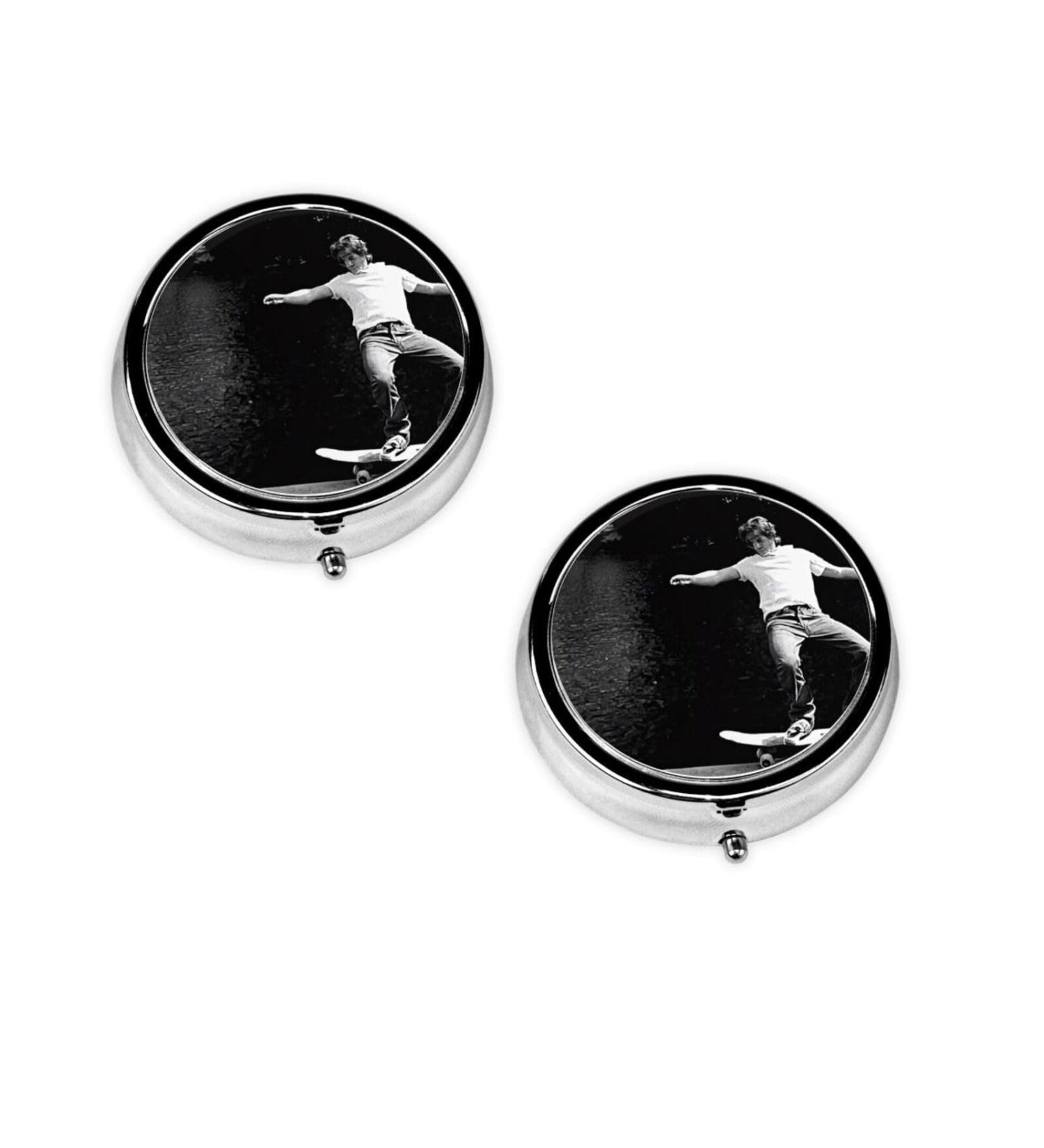 Weightlifting Sports Mini Round Pill Box | 3 Compartment Travel Organizer | Portable Medicine Case for Home & Office - Buy Online on GoSupps.com