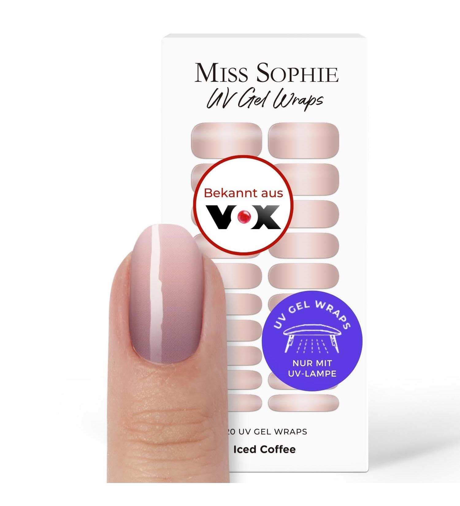 Original Miss Sophie UV Gel Nail Foils - Iced Coffee UV I 20 | Color Gradient Nail Polish Strips for Finger & Toenails | International Shipping Available - Buy Online on GoSupps.com