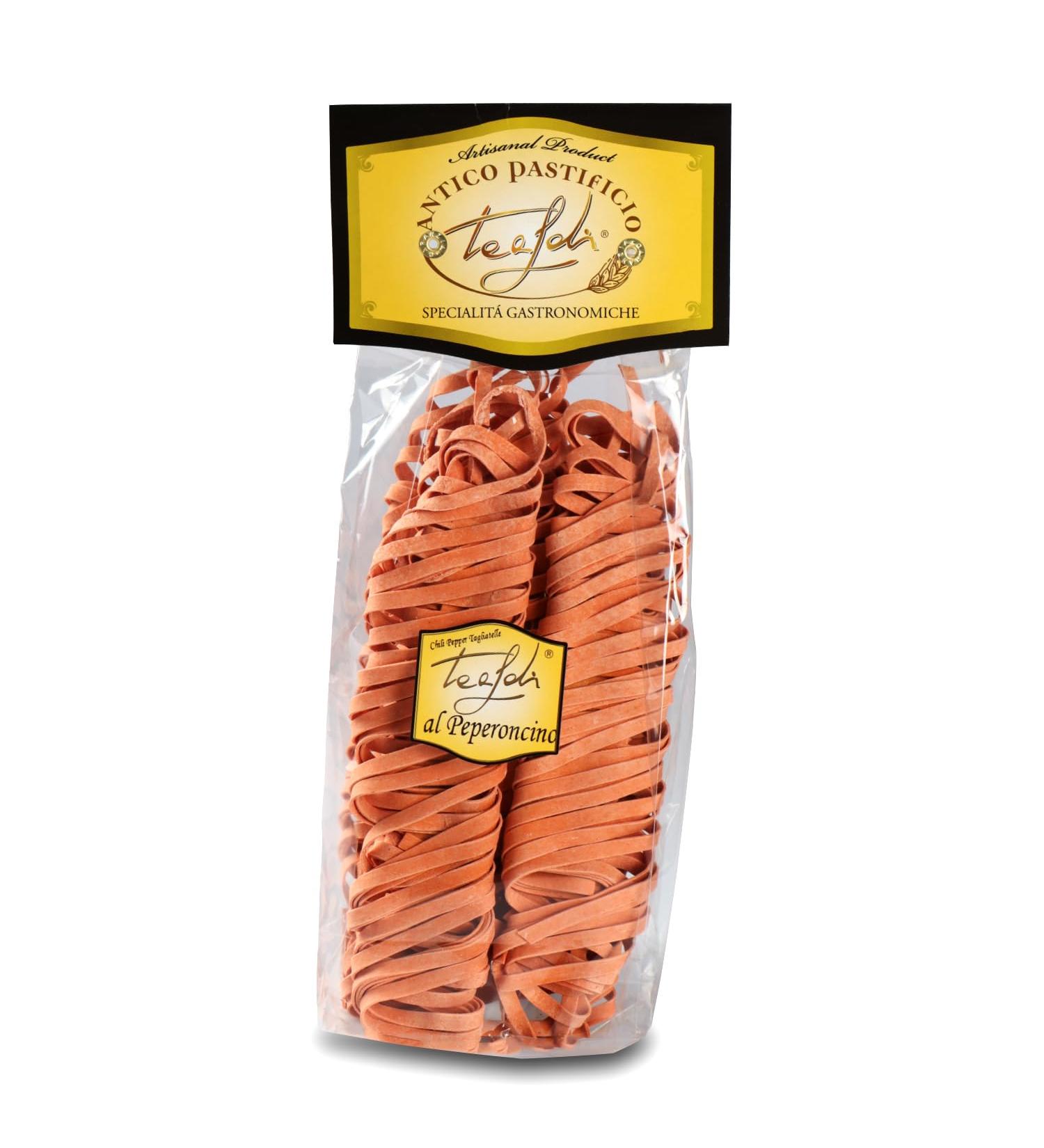 Tealdi Tagliatelle with Chili Pasta with Chili Italian Pasta 250 g