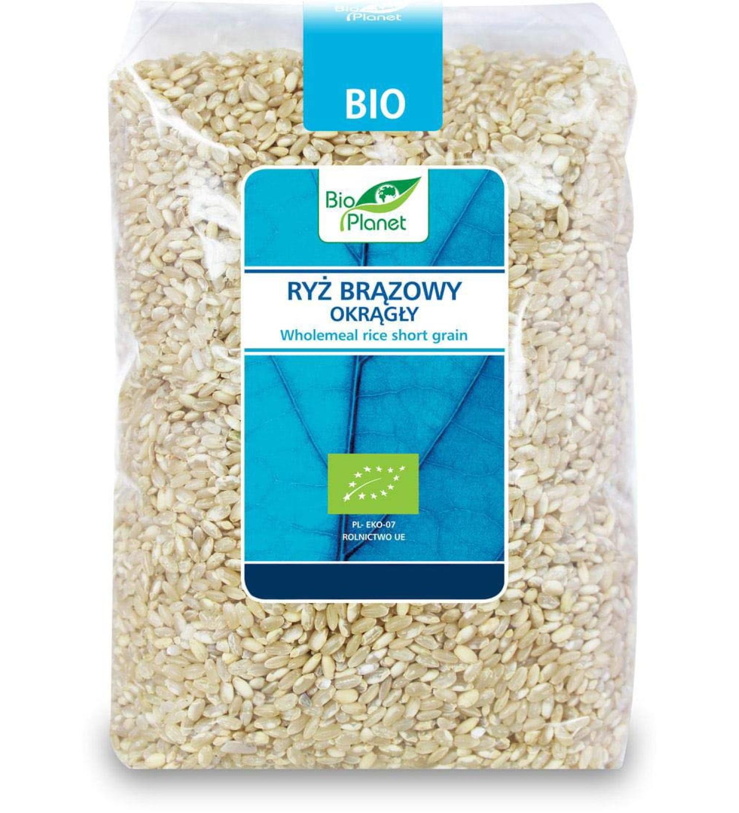 Round brown rice BIO 1 kg BIO PLANET