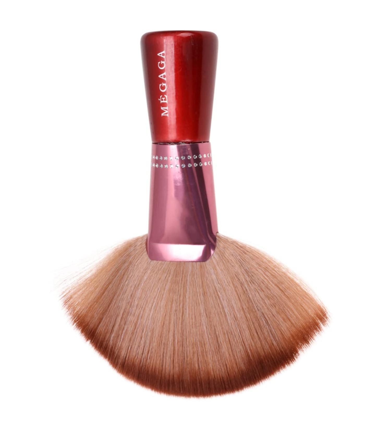 Ipetboom Fan Highlighter Brush & Neck Duster - Devil Horns Headband Makeup Tool | Large Foundation Brush for Students - Buy Online on GoSupps.com
