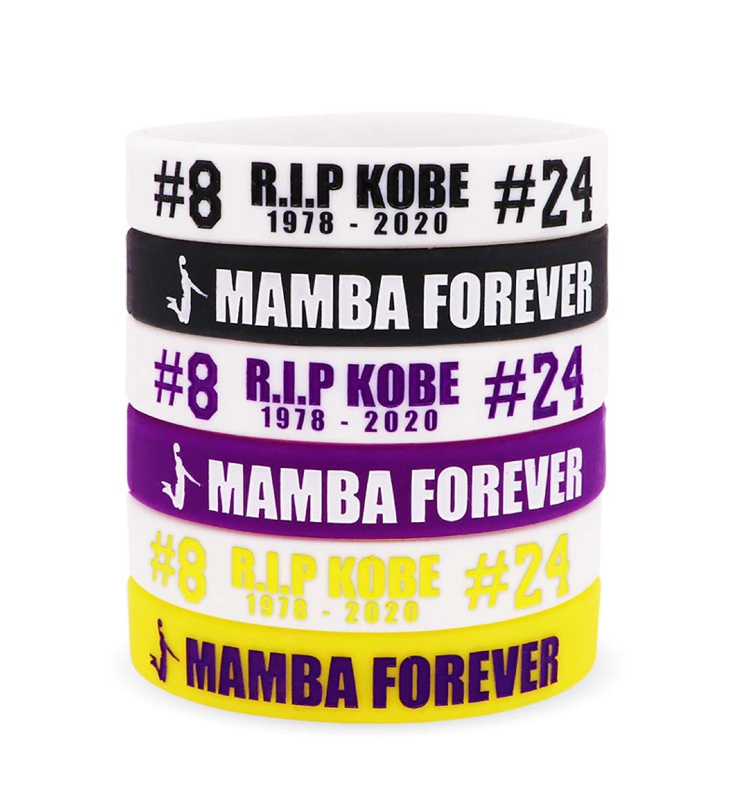 AVEC JOIE RIP Memorial Basketball Silicone Bracelets - Set of 6 Teens and Adults Rubber Wristbands in Six Colors - Buy Online on GoSupps.com