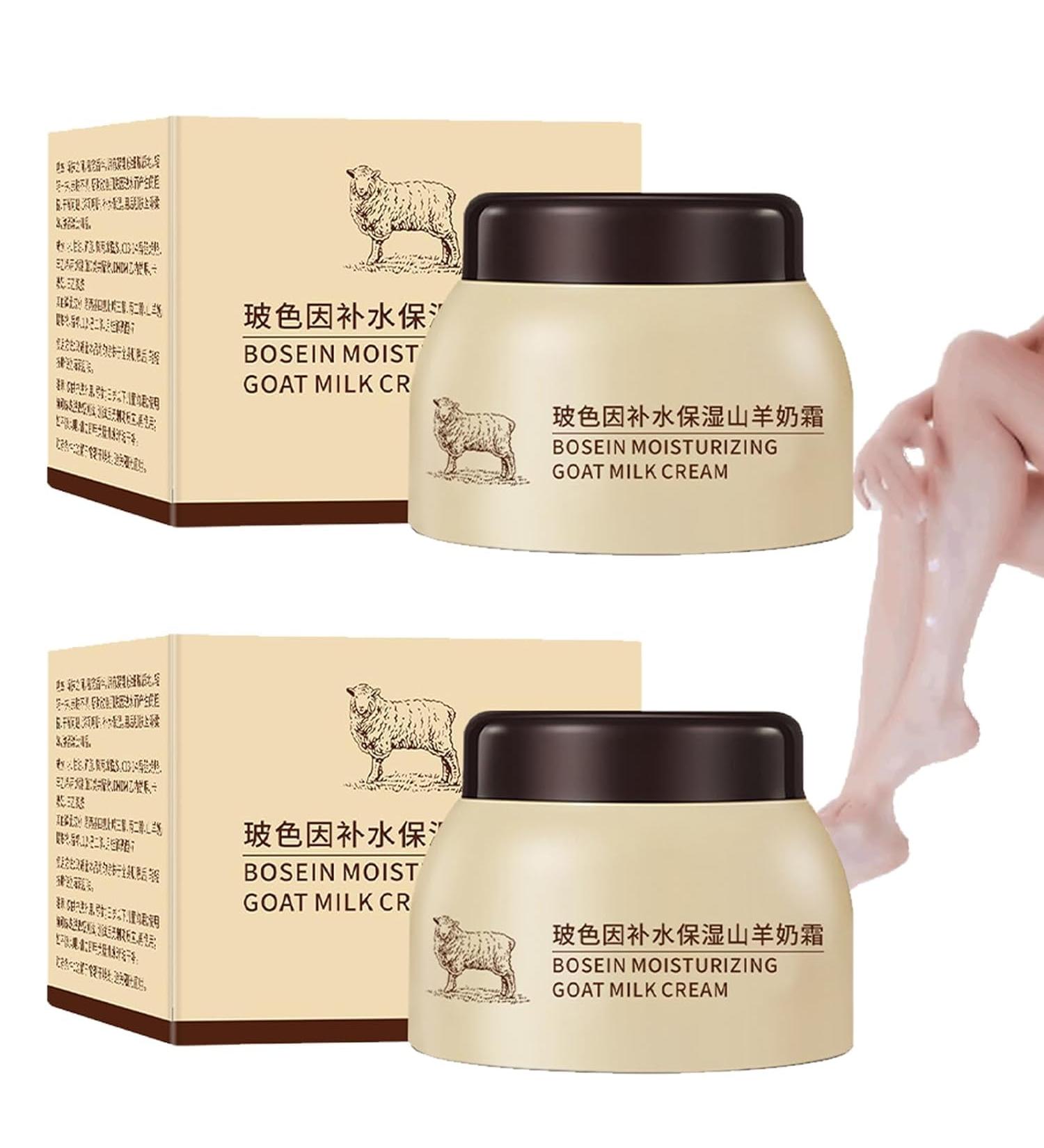 2 x Goat Milk Pro-Xylane Moisturizing Cream Bosein Moisturizing Goat Milk Cream Milk Beads Watery Cream Hydrating Goat Milk Cream Goat Milk Moisturizer for Body Hand & Face - Buy Online on GoSupps.com