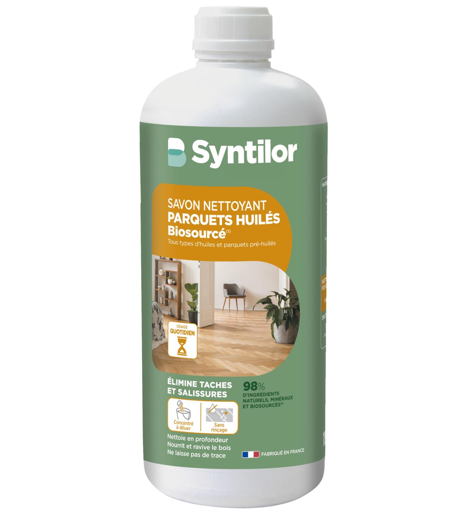 SYNTILOR - Organic Oiled Parquet Cleaner Soap 1L - Buy Online on GoSupps.com