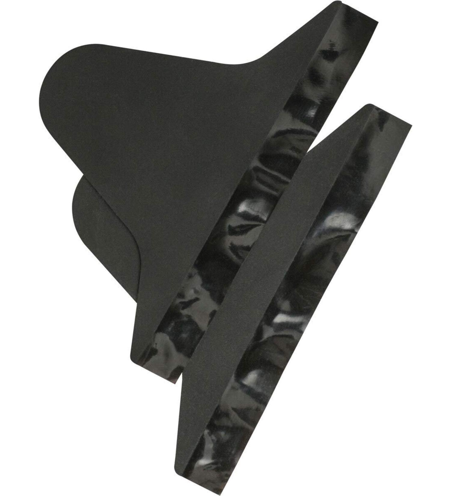 Universal side protection made of black silicone for metal and plastic glasses for cutting