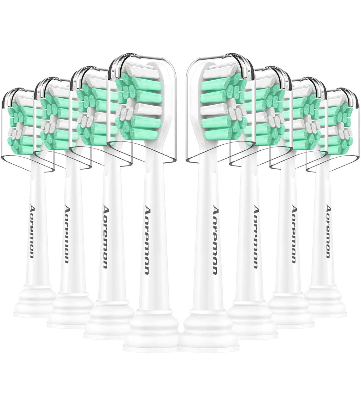 Aoremon Replacement Toothbrush Heads for Philips Sonicare - Compatible with Sonicare HX9023/65 - Snap-on Electric Toothbrush Heads in White - Buy Online on GoSupps.com