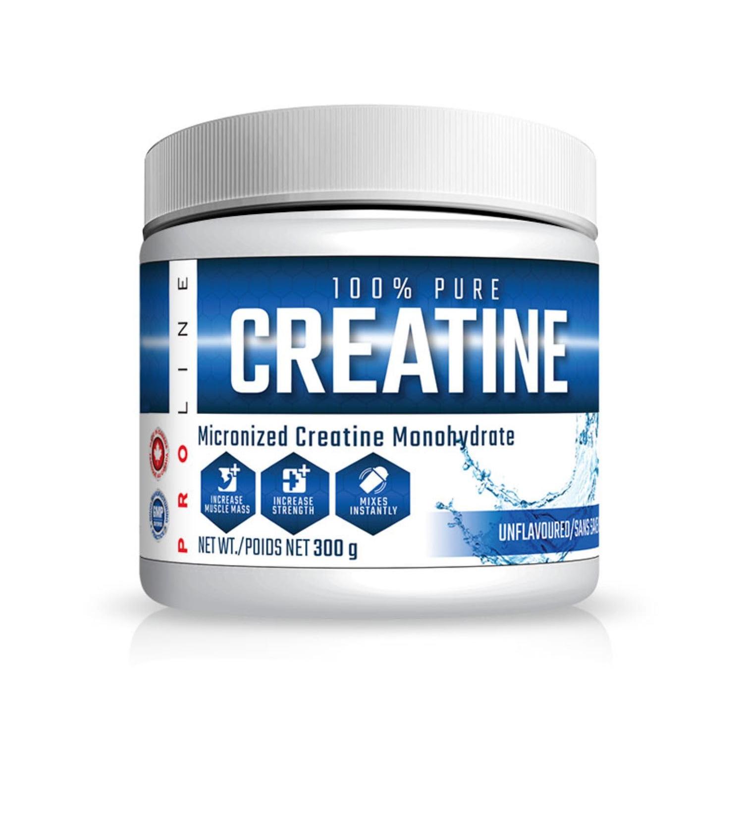 Pro Line Creatine Monohydrate | 100% Pure Micronized Creatine Monohydrate Supplement for Increased Muscle Mass Strength & Power | Unflavoured 60 Servings (300g) - Buy Online on GoSupps.com