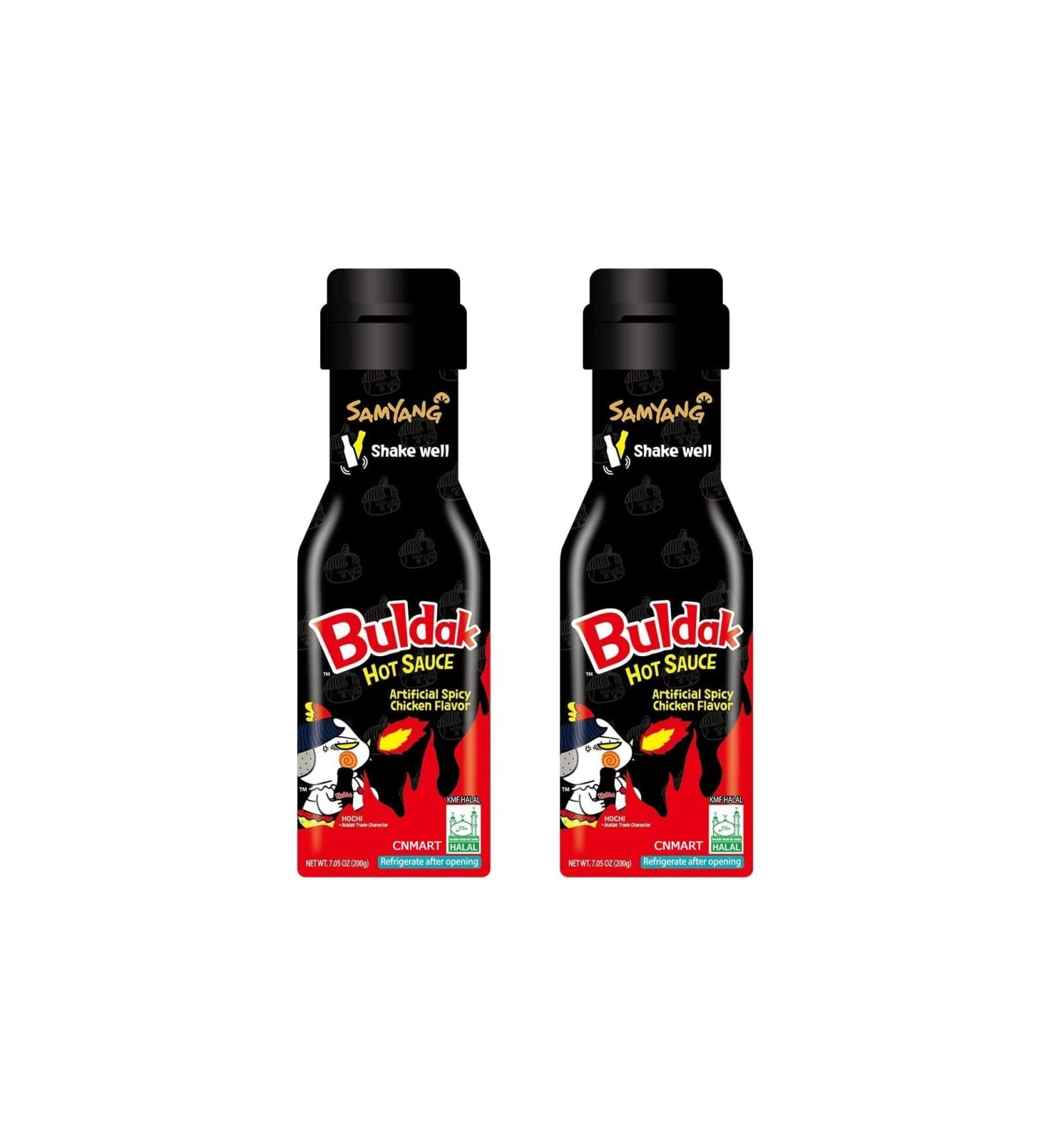 CNMART Samyang Hot Chicken Spicy Buldak Roasted Sauce Halal 200g (Pack of 2) - Buy Online on GoSupps.com