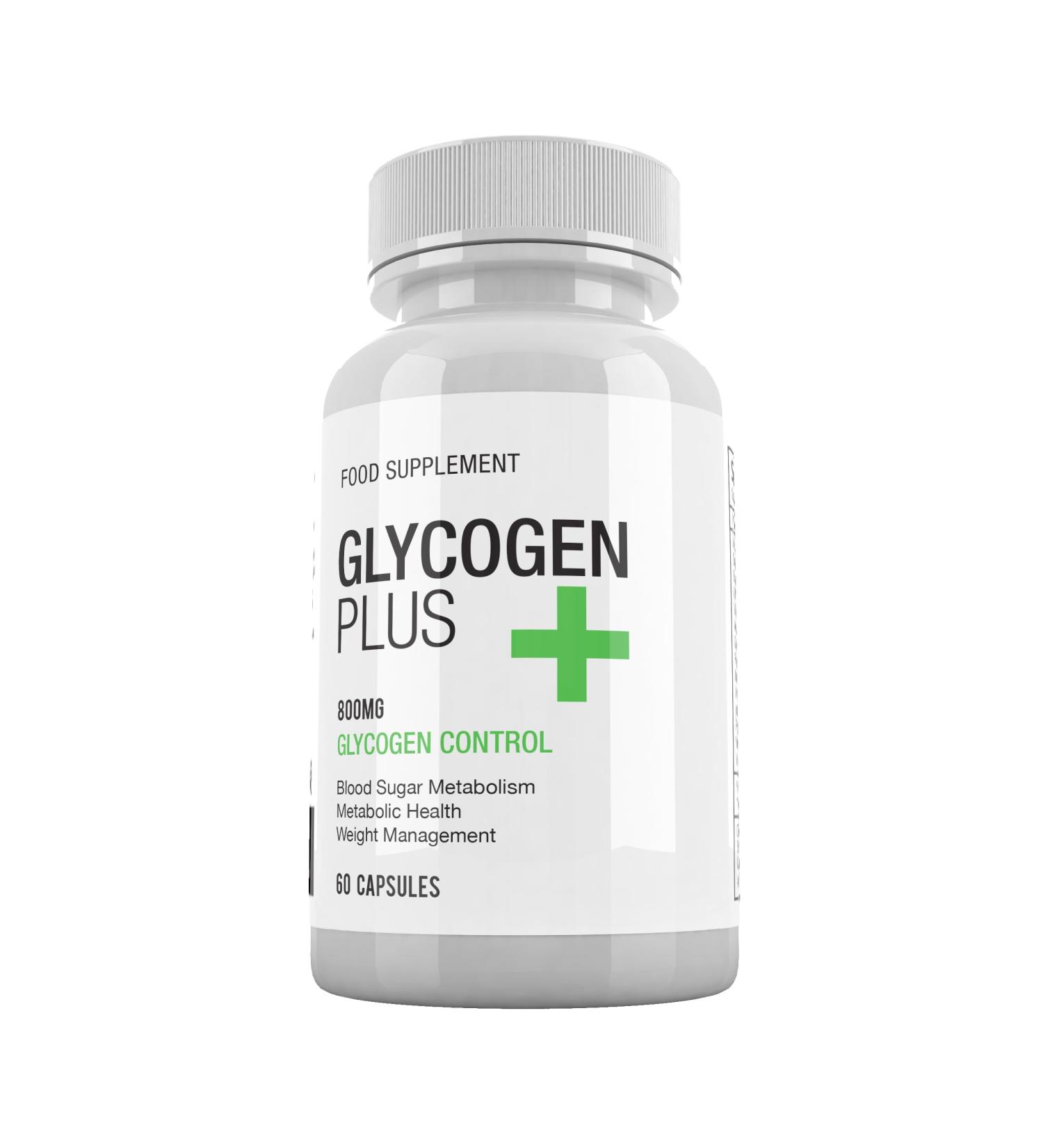 Glycogen Plus - 800mg - 60 Capsules - 1 Month Supply - Buy Online on GoSupps.com