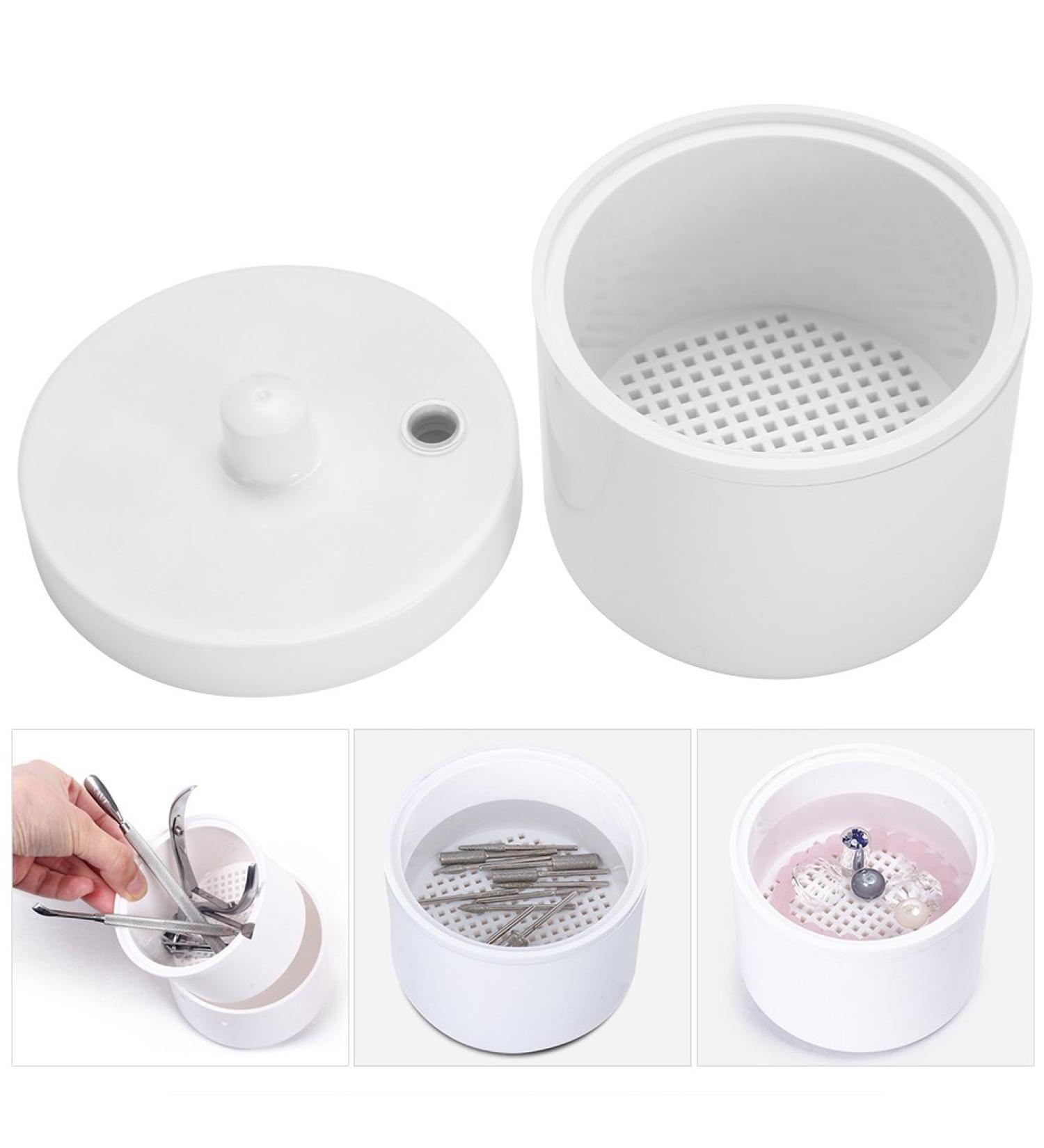 Sterilizer Tray Alcohol Pedicure Manicure Storage Nail Disinfection Jar Nails Art Round Boxes Sterilizing Salon Tools - Buy Online on GoSupps.com