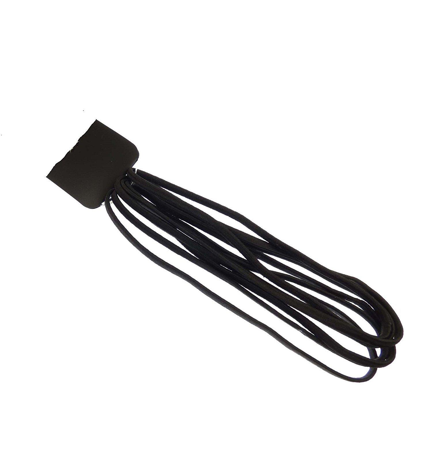 Mytoptrendz Thin Elastic Headband Skinny Slim Headwraps Long Stretchy Hair Bands Head Bands Black Pack of 6 - Buy Online on GoSupps.com