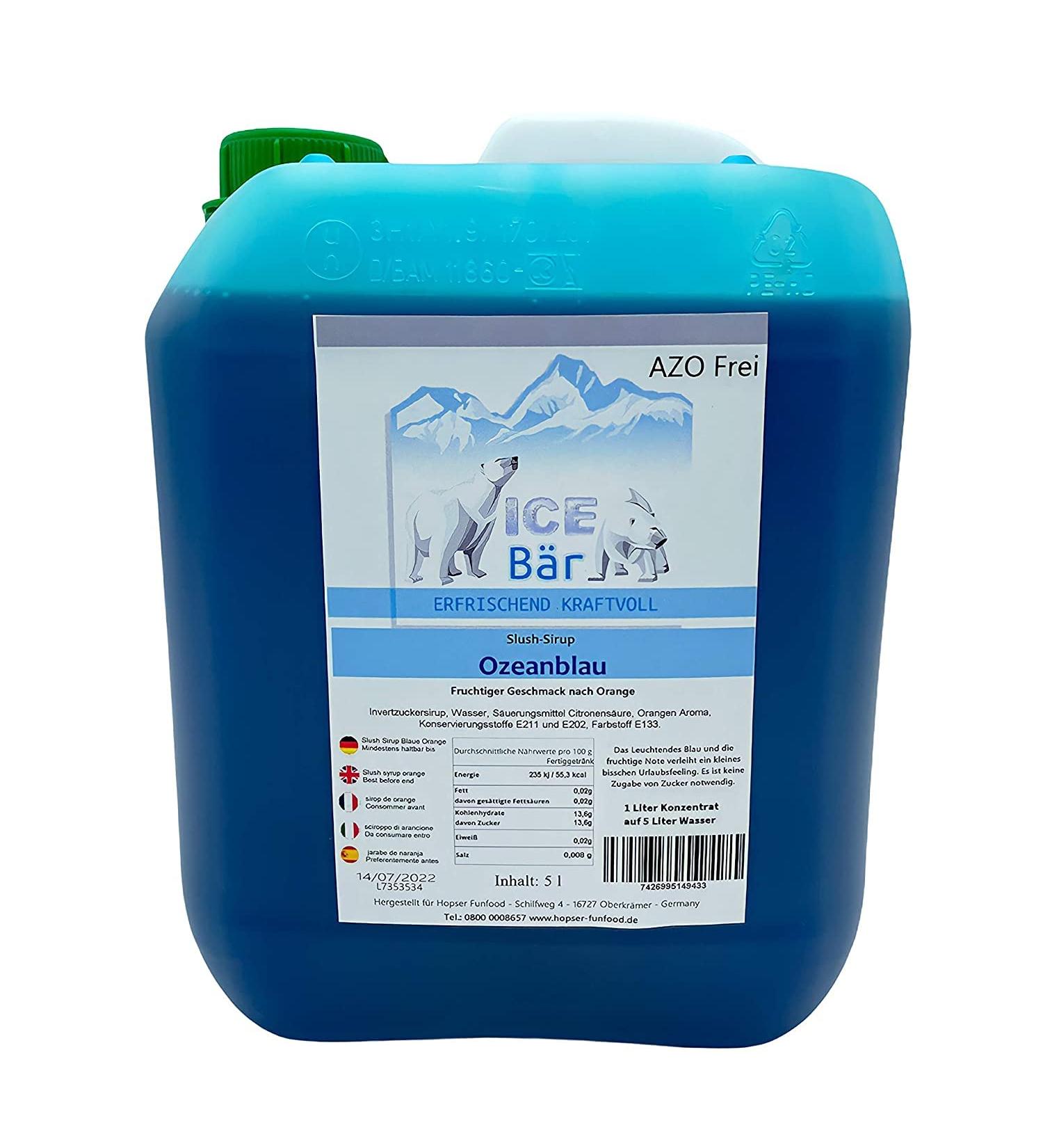 Buy ICE BR Slush Syrup Concentrate - Orange Blue Flavor for Refreshing Icy Treats | Fast International Shipping - Buy Online on GoSupps.com