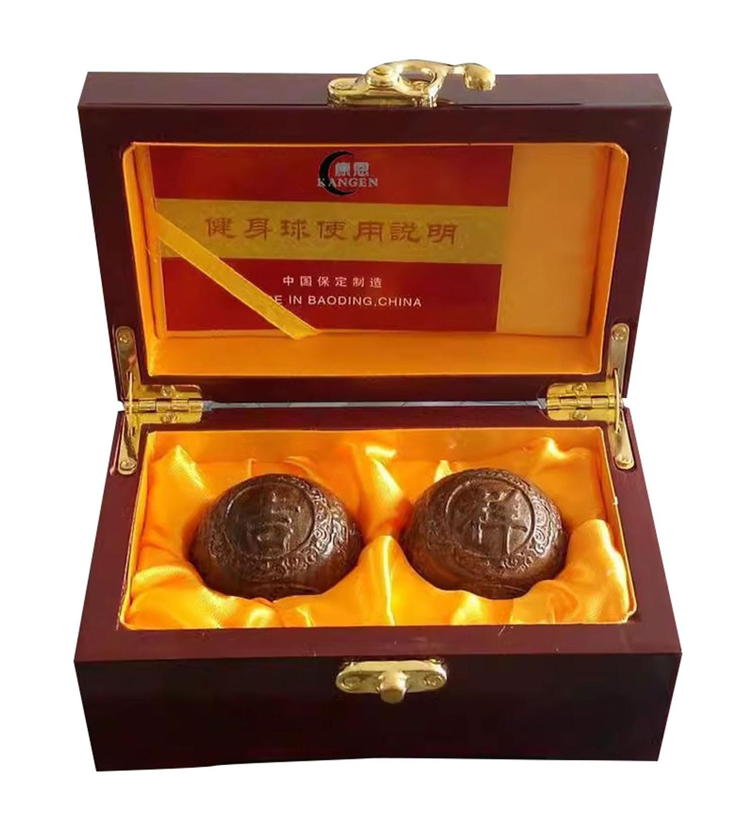 Unbit Baoding Balls - Hand-Carved Walnut Stress Relief & Meditation Exercise Marble Balls (Color G) - International Shipping - Buy Online on GoSupps.com