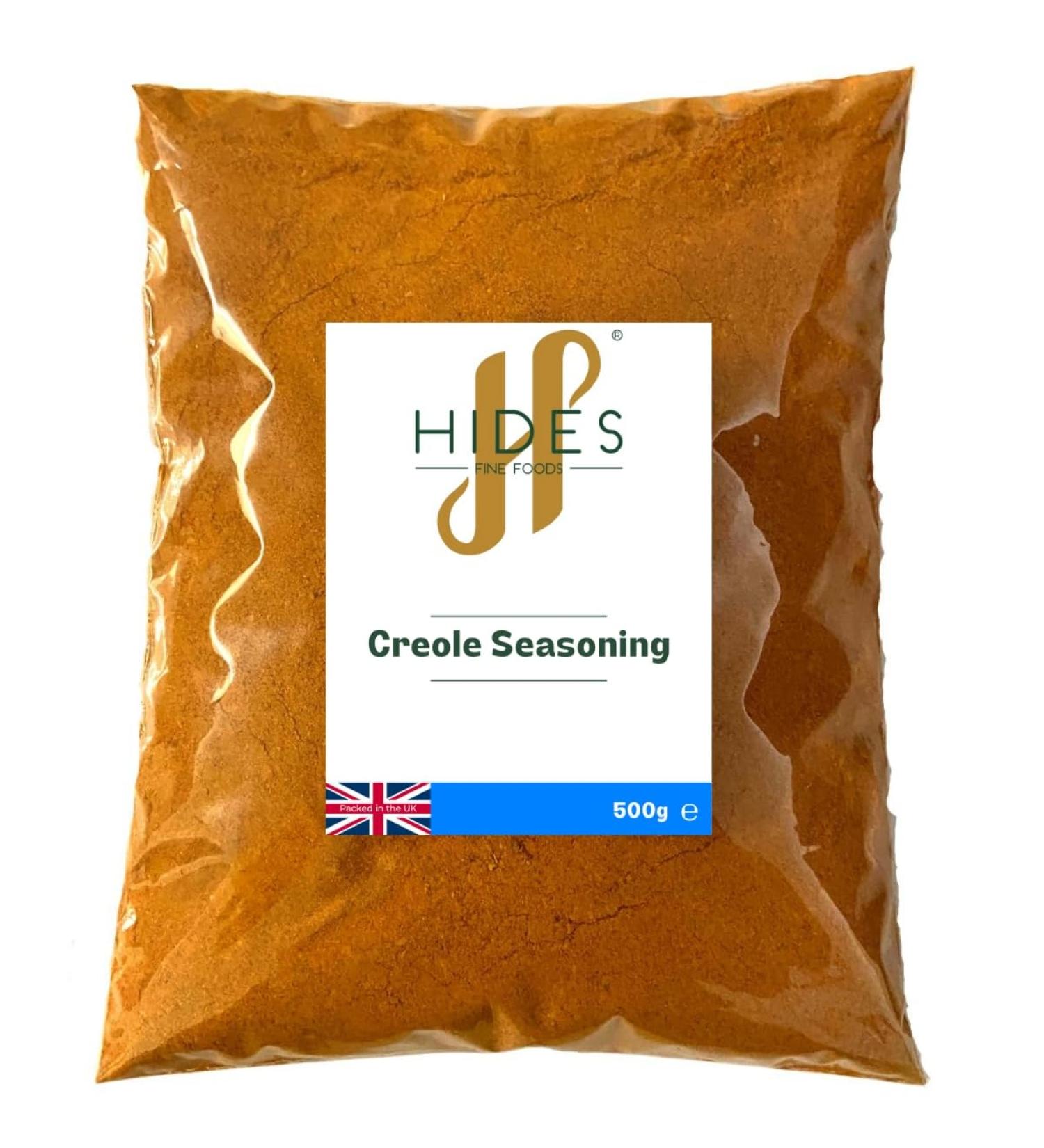 Hides Fine Foods Creole Seasoning 500g - GMO Free, Vegetarian Friendly - BBQ, Meat, Vegetable Seasoning - Ideal for Summer - Buy Online on GoSupps.com