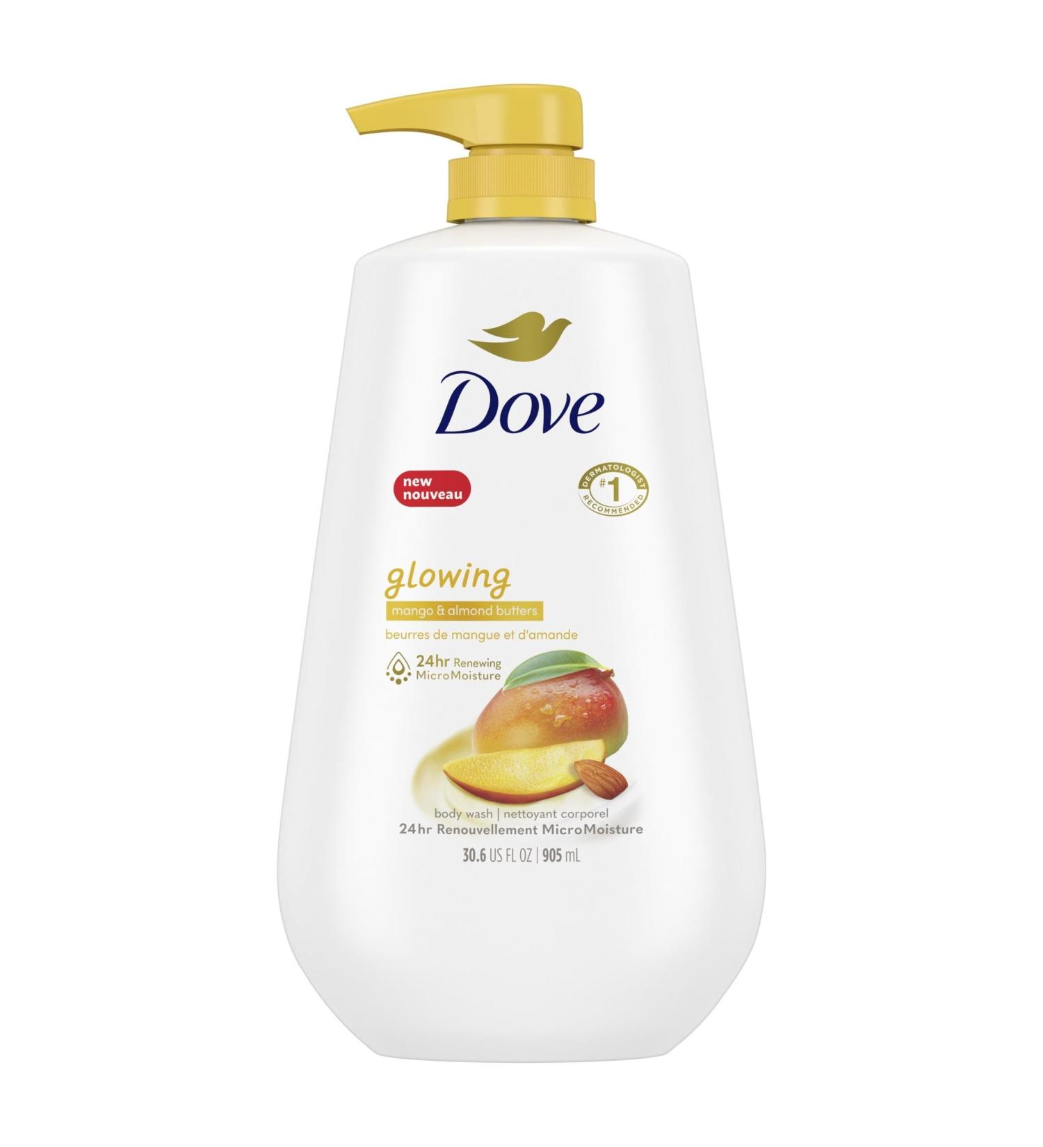Buy Body Wash Glowing Mango & Almond Butter - 24hr MicroMoisture for Renewed Healthy Skin | Gentle Cleanser 30.6oz - International Shipping - Buy Online on GoSupps.com