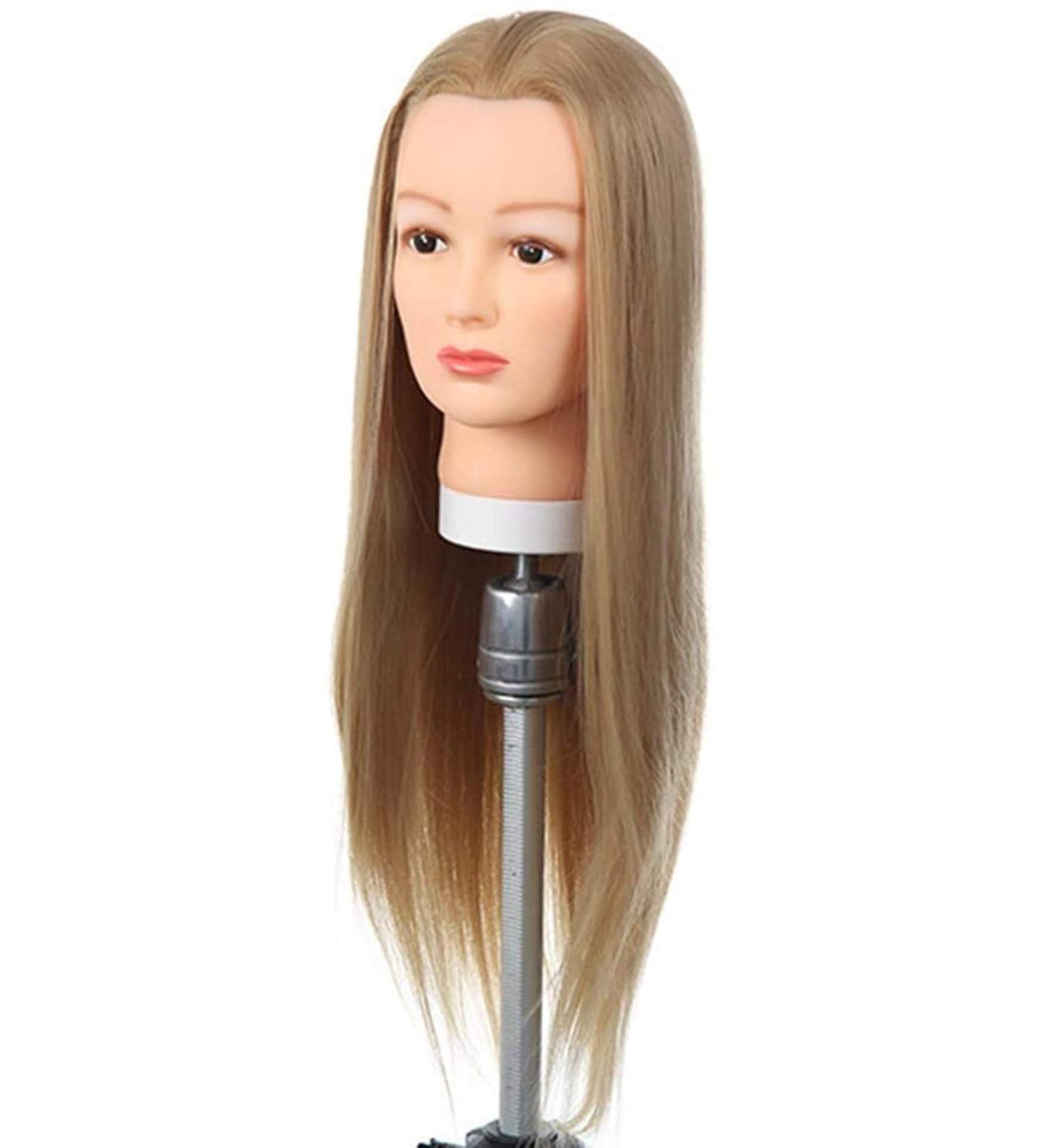 ZHJING Fashion High Temperature Silk Hair Training Head - Perfect for Hairdressing Bridal Makeup & Styling | International Shipping Available - Buy Online on GoSupps.com