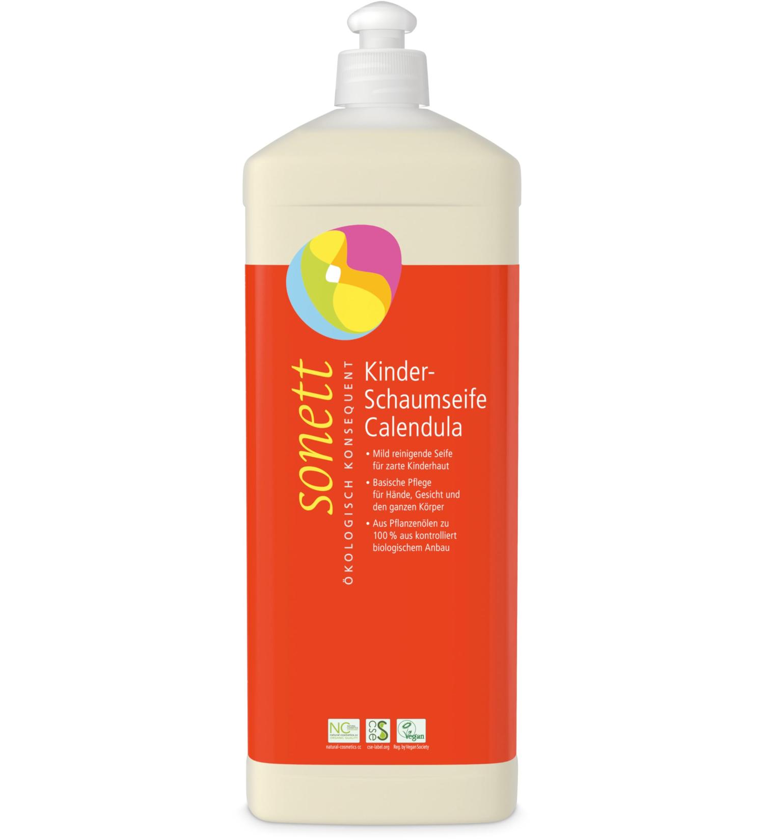 Sonett Children's Foam Soap Calendula (6 x 1 l) 1 l (pack of 6)