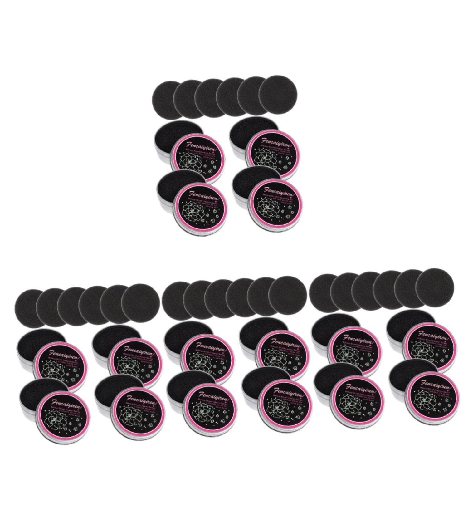 56 Pieces Cleaning Box for Makeup Women Makeup Brush Washer Cleaning for Makeup Makeup Brush Cleaning Sponge for Eyeshadow Brush Clean - Buy Online on GoSupps.com