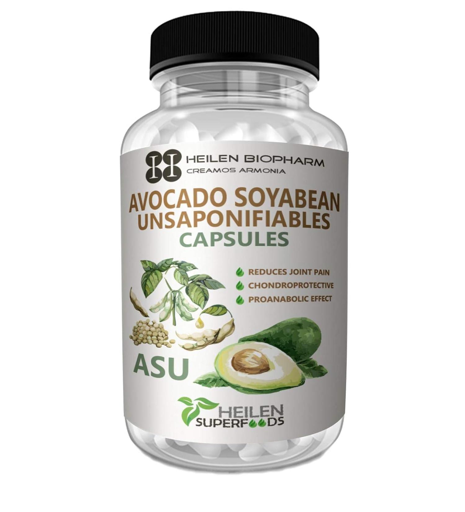 Harsha Avocado Soyabean Unsaponifiable (ASU) Capsule For Joint Health Support - 500 mg X 180 Capsules Pack of 1 - Buy Online on GoSupps.com