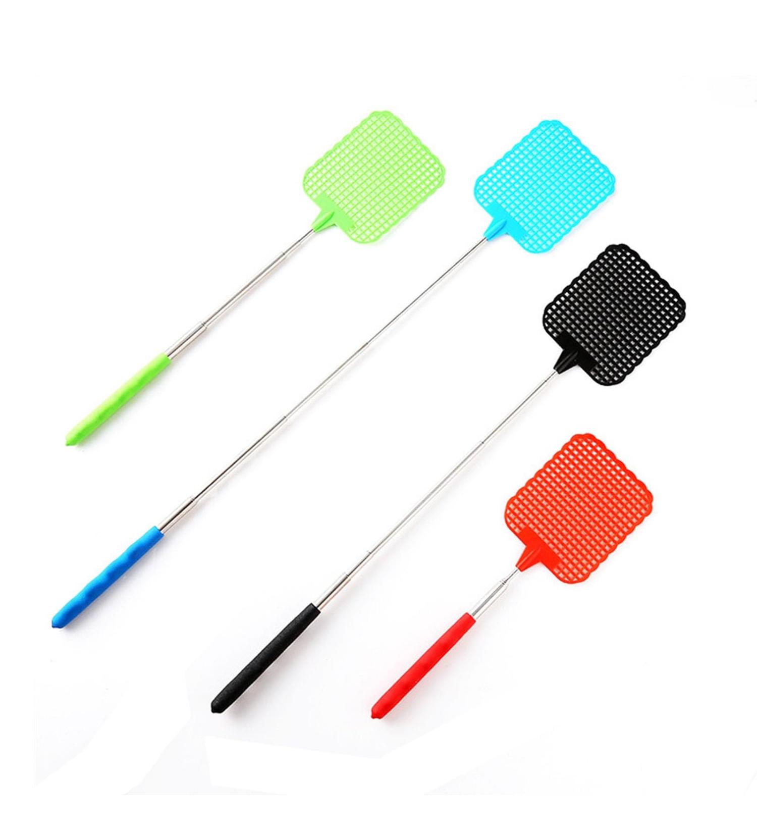 BAMFY 4 Pcs Telescoping Fly Swatter Heavy Duty Fly Swatters with Stainless Steel Handle Flyswatter for Indoor and Outdoor Flies Mosquitoes Wasps - Buy Online on GoSupps.com